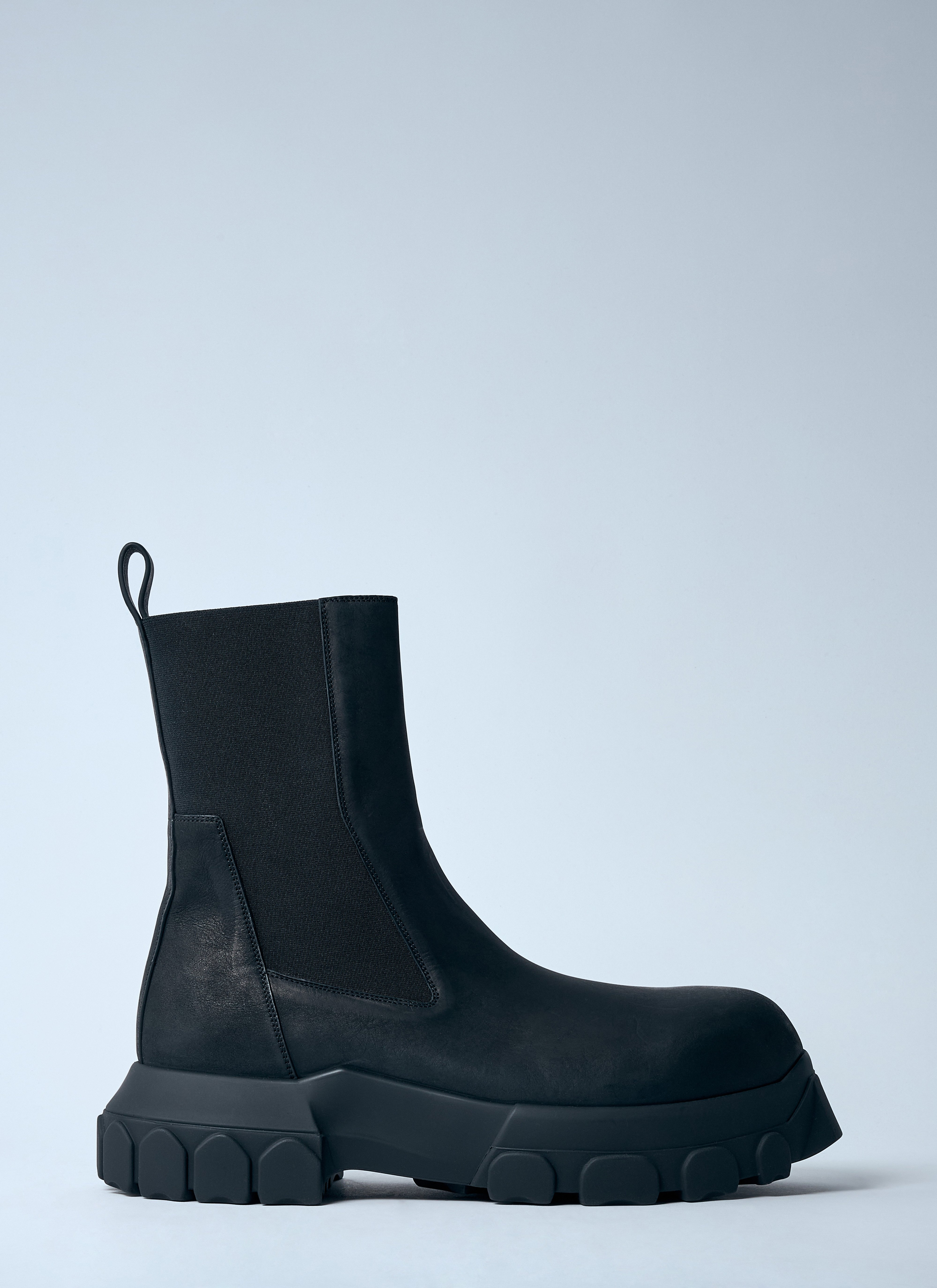 【Issei】RICK OWENS BOZO TRACTOR BEETLE Black Beatle Bozo Tractor Boots by Rick Owens – The Archive