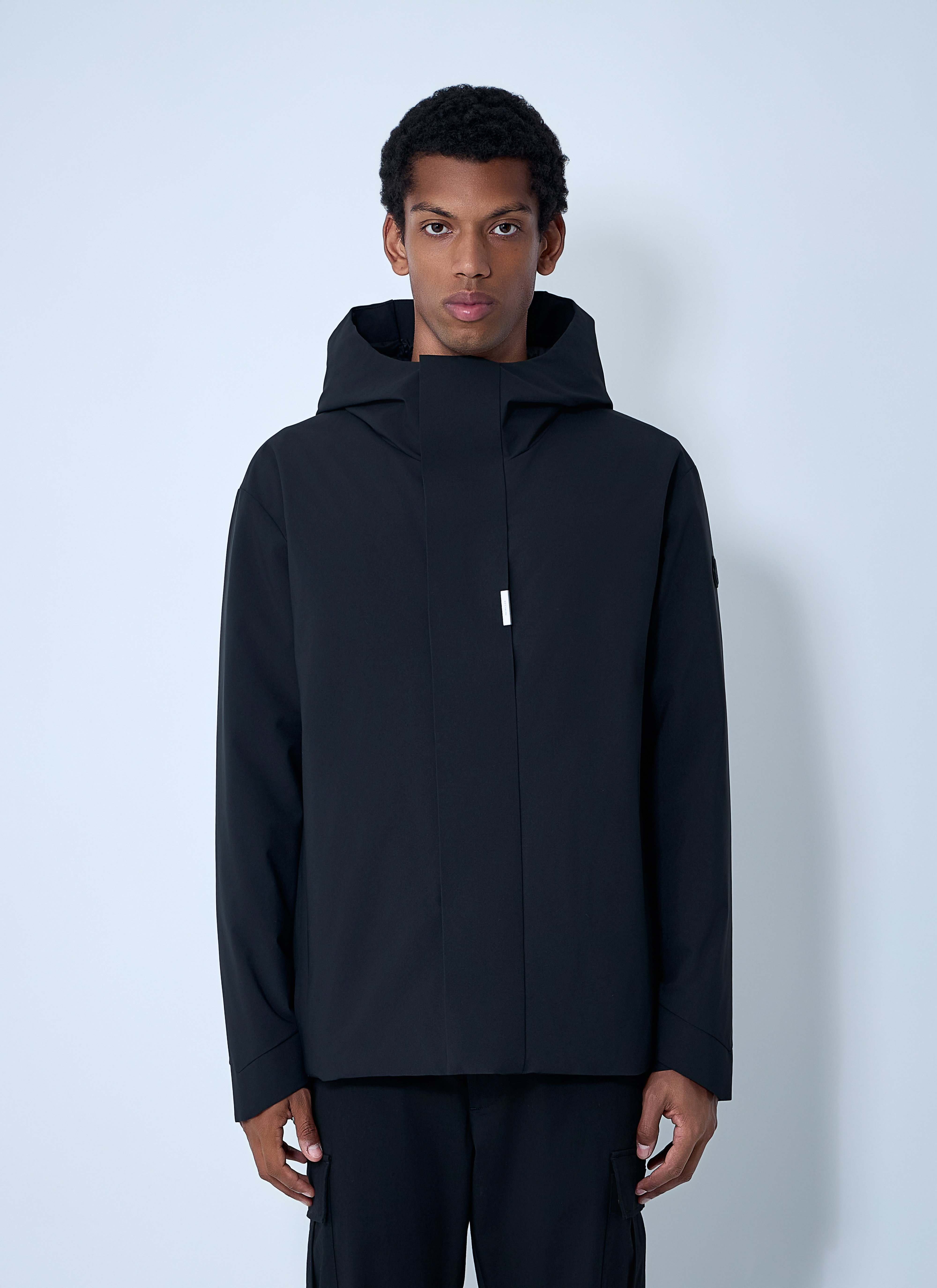 Moncler Men's' Gatillier Hooded Short Down Jacket in Black | LN-CC®