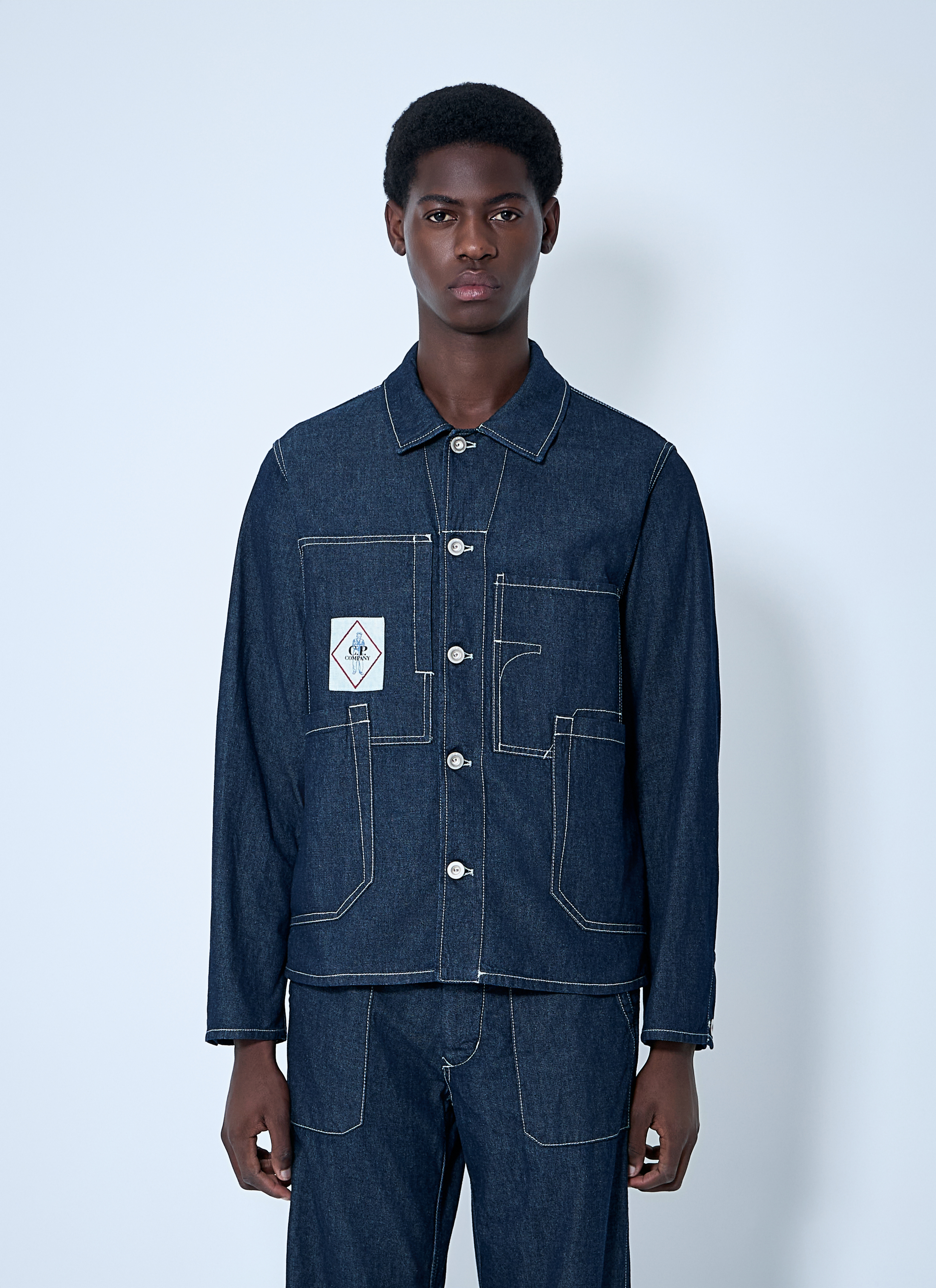 C.P. Company Men's' 3/1 Denim Chore Jacket in Blue | LN-CC®
