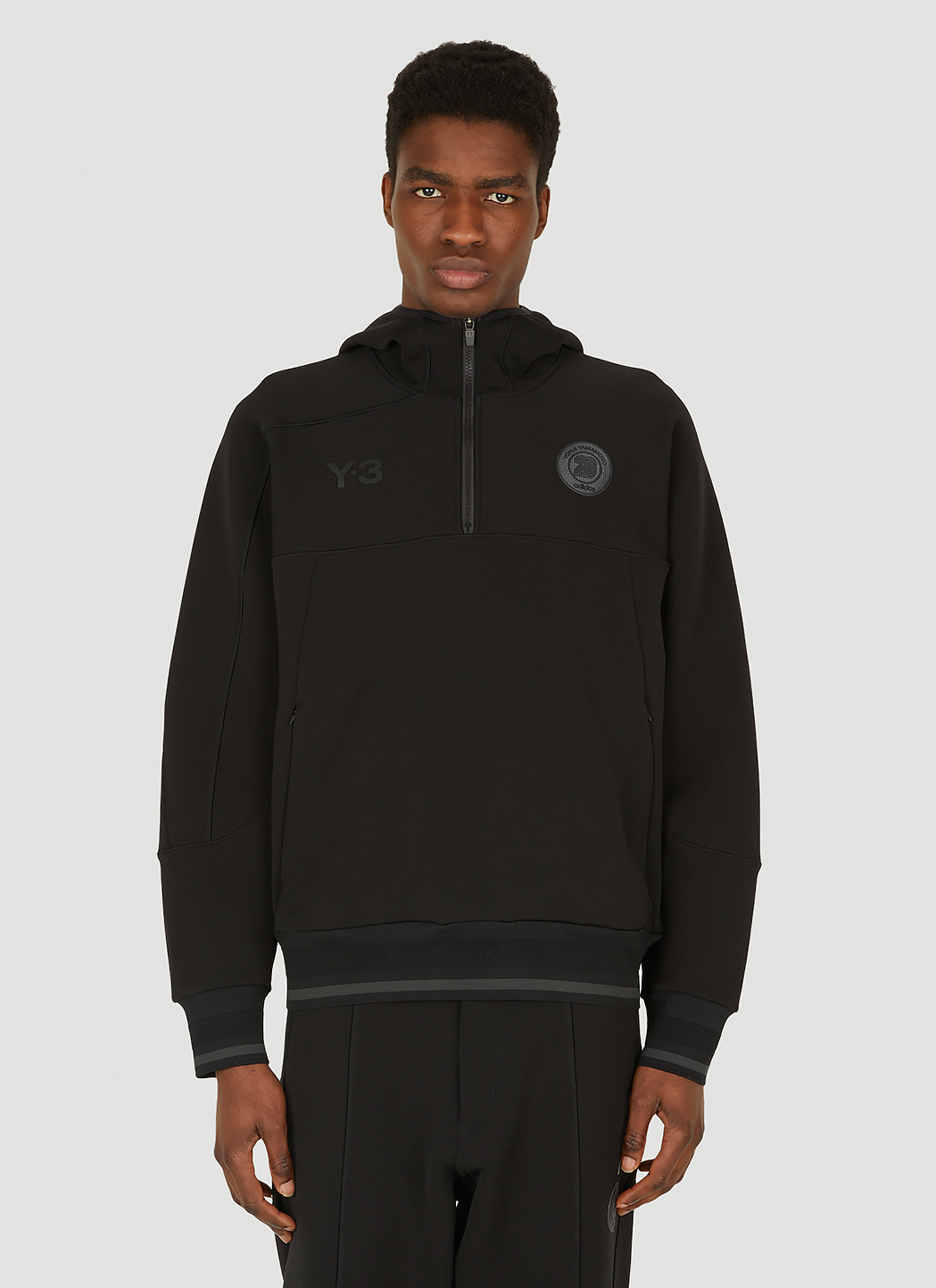Logo Motif Hooded Sweatshirt