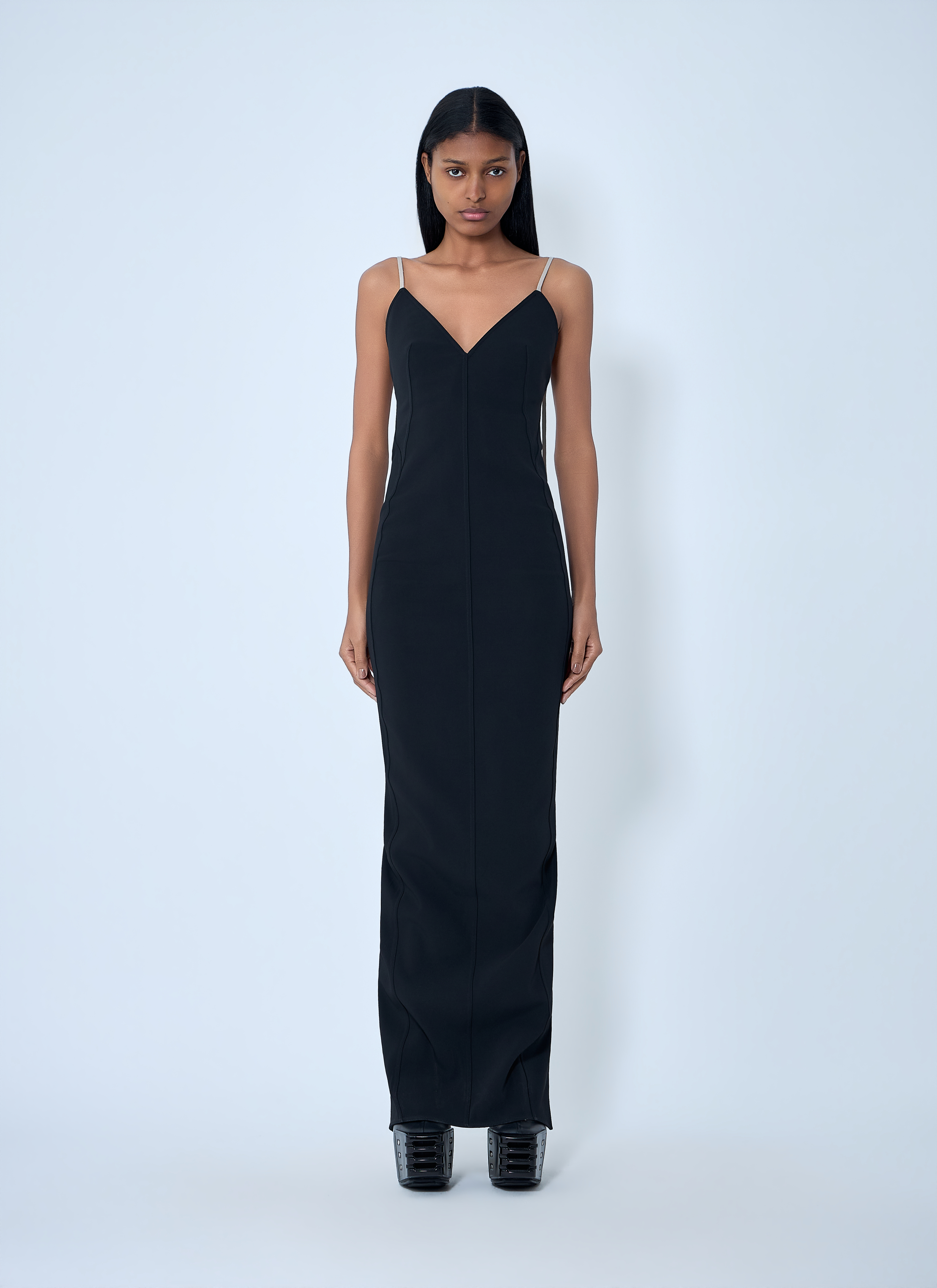 Rick Owens Women's' Spaghetti Strap Column Dress in Black | LN-CC®