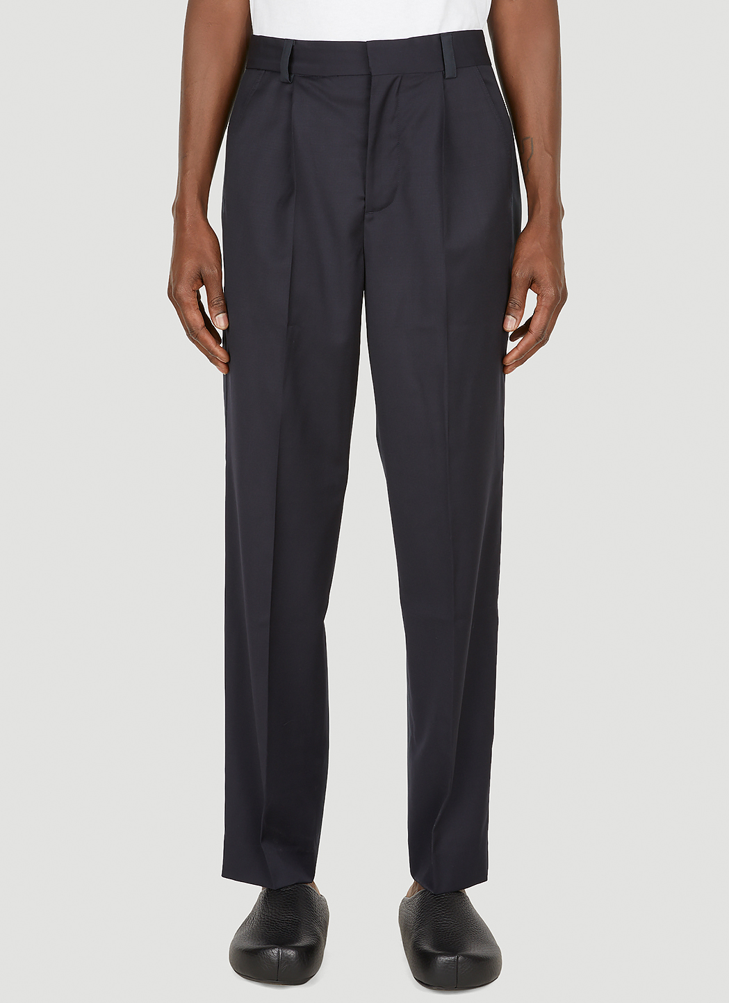 Tailored Contrast Panel Pants