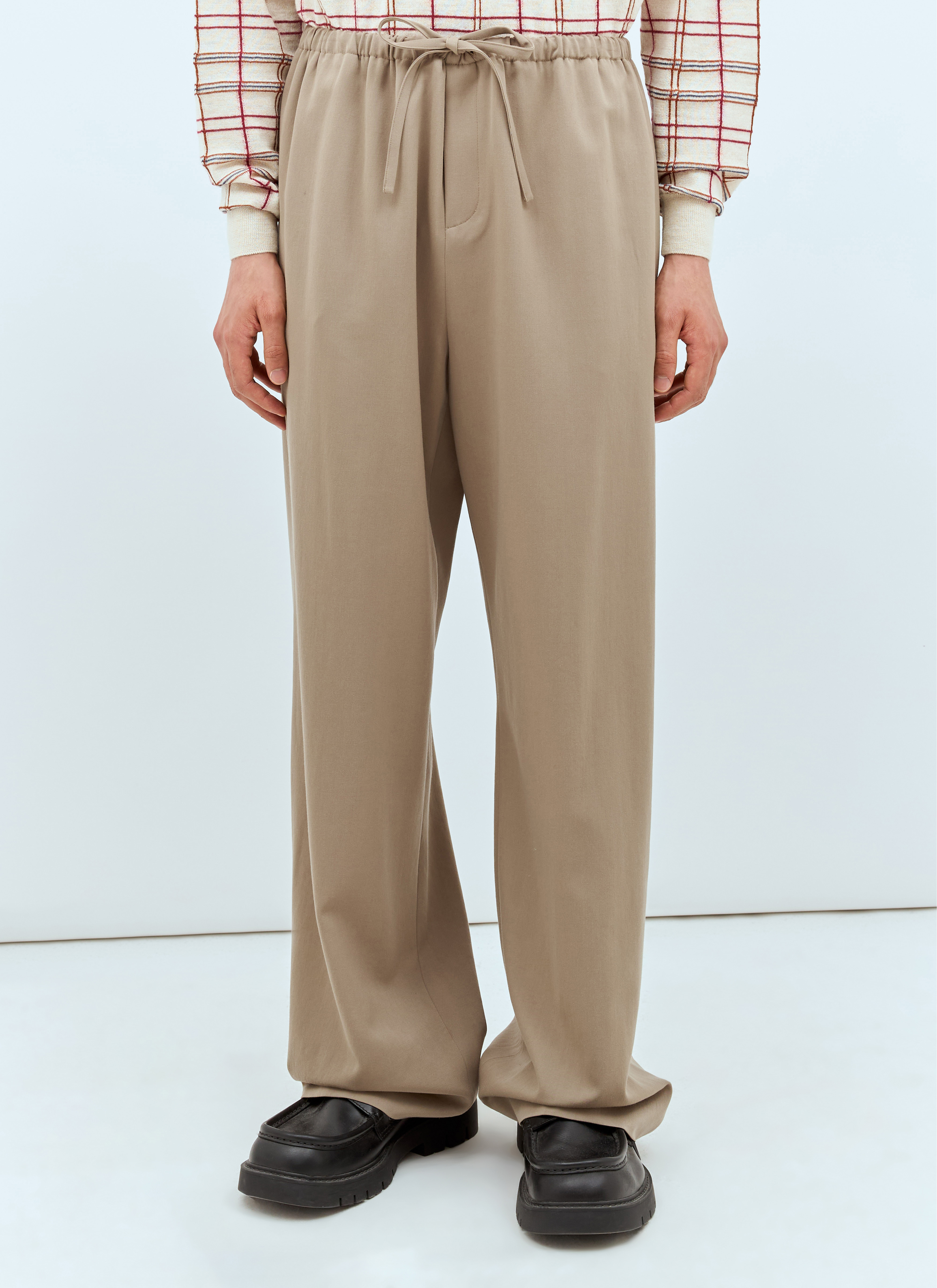 The Row Men's' Donatello Wool Pants in Grey | LN-CC®
