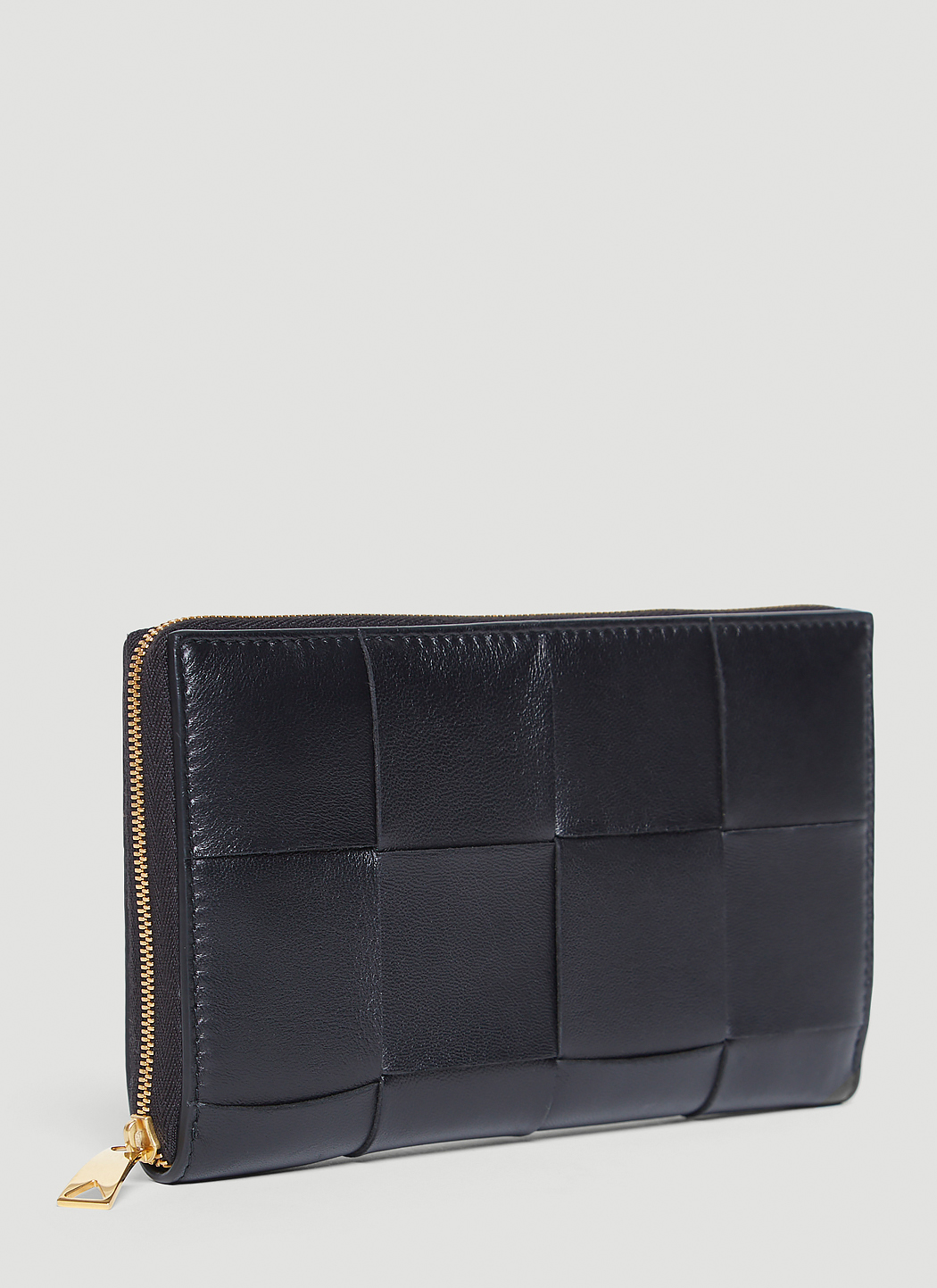 Bottega Women's ZipAround Wallet in Black LNCC
