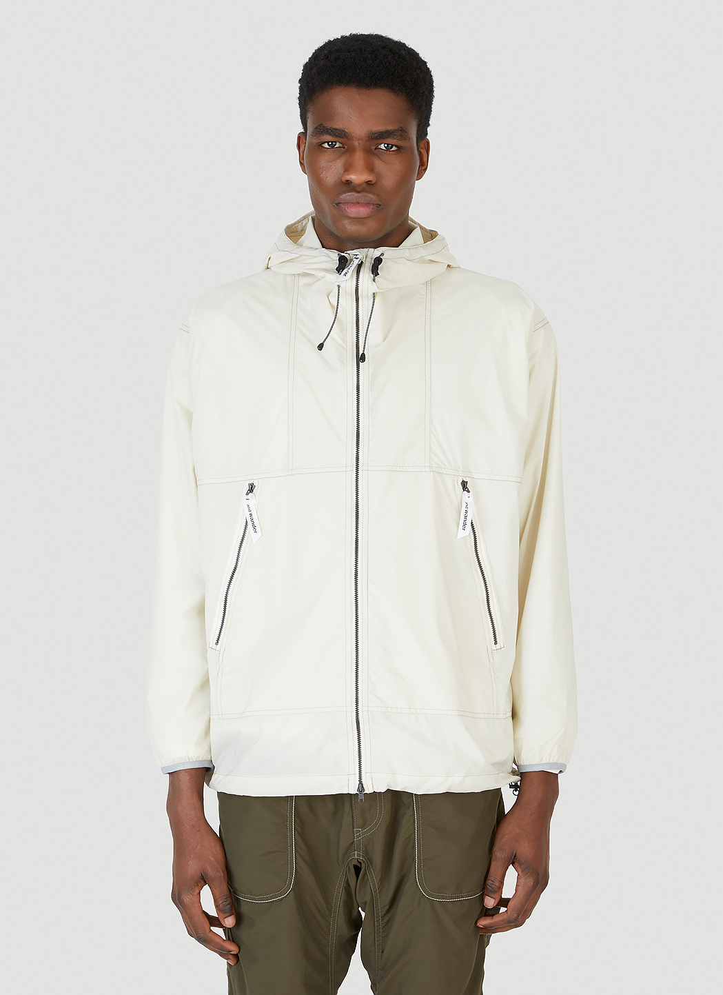 And Wander Men's Pertex® Wind Jacket in White | LN-CC®