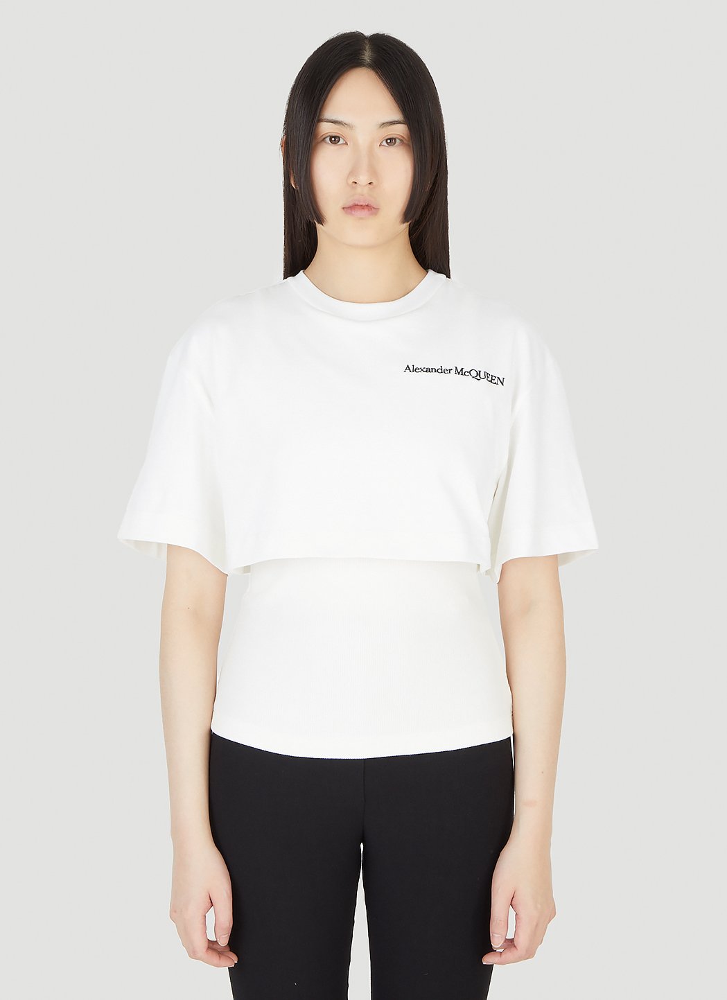 Logo Print Layered T-Shirt