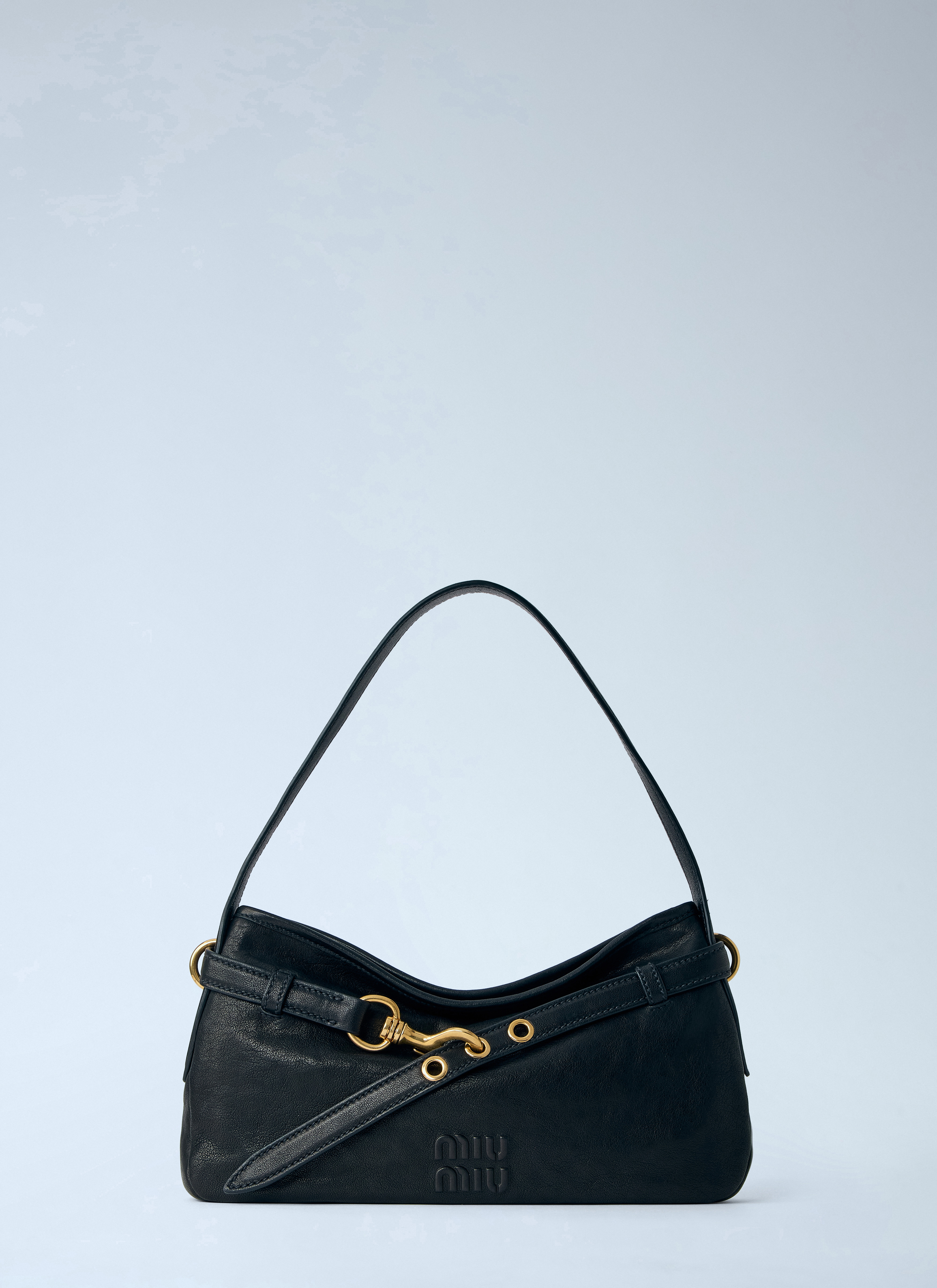 Miu Miu Miu Miu Adventure Nappa Leather Shoulder Bag