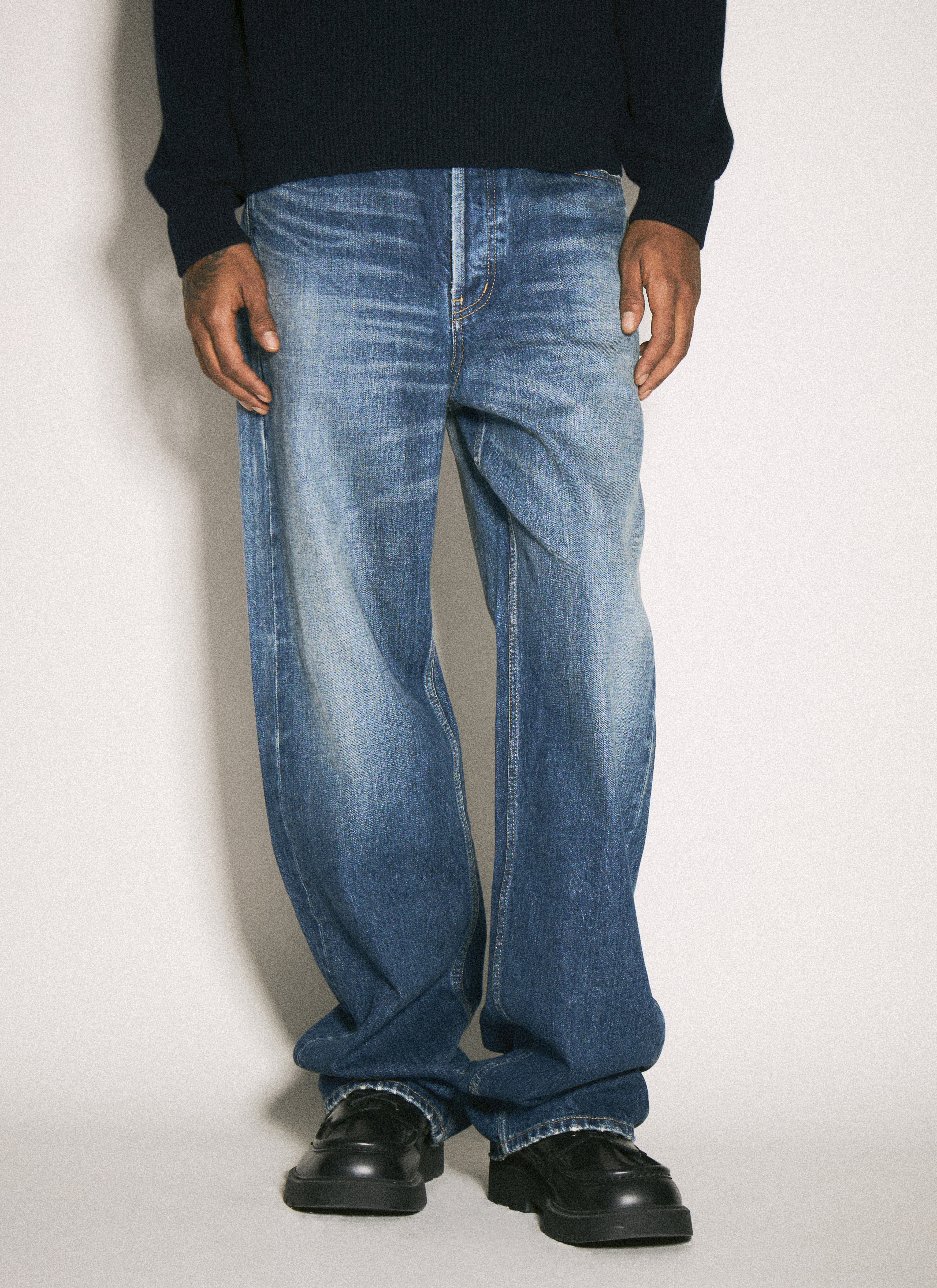 Saint Laurent Men's' High-Rise Jeans in Blue | LN-CC®