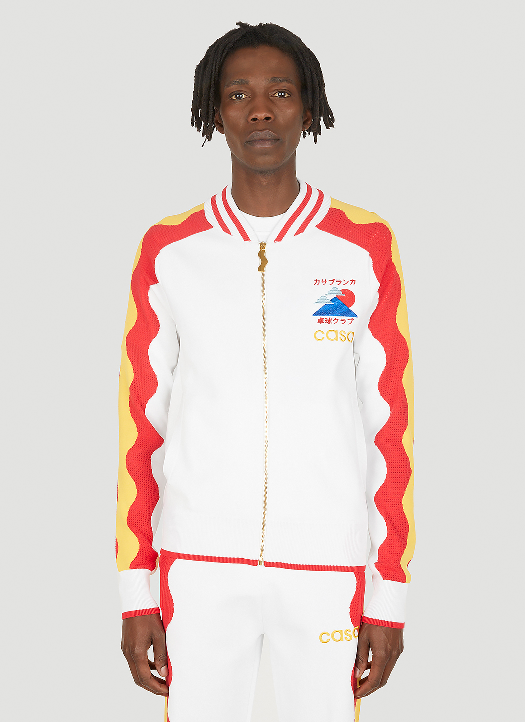 Knit Wave Track Jacket