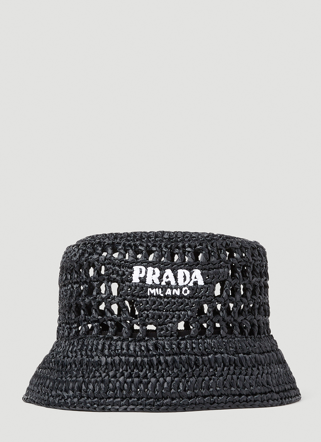 Prada Nylon Logo Bucket Hat Rosso