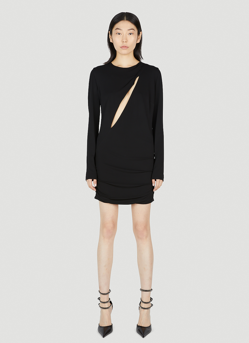 Slashed Mini Dress