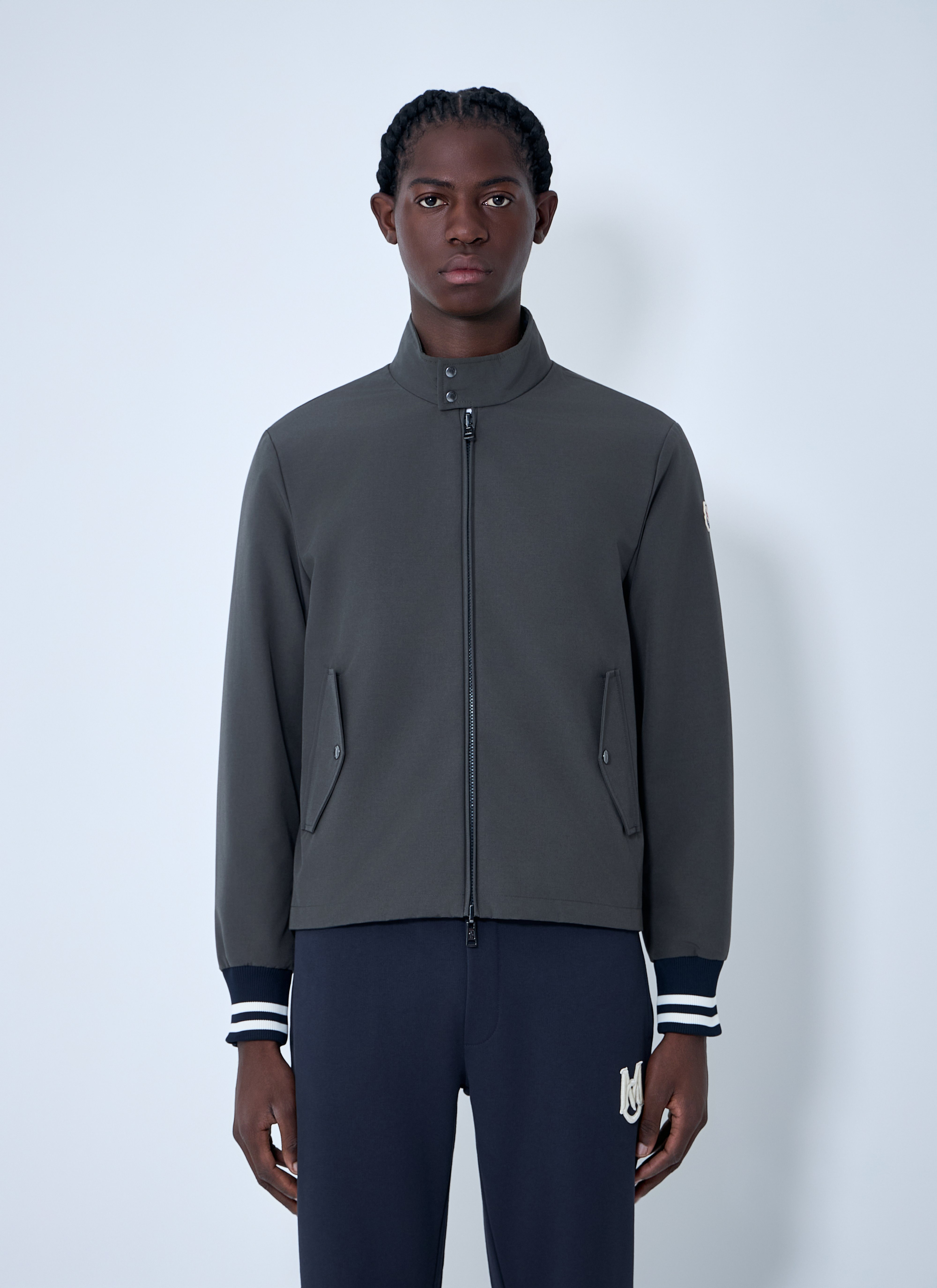 Moncler Men's' Prieure Reversible Down Bomber Jacket in Grey | LN-CC®