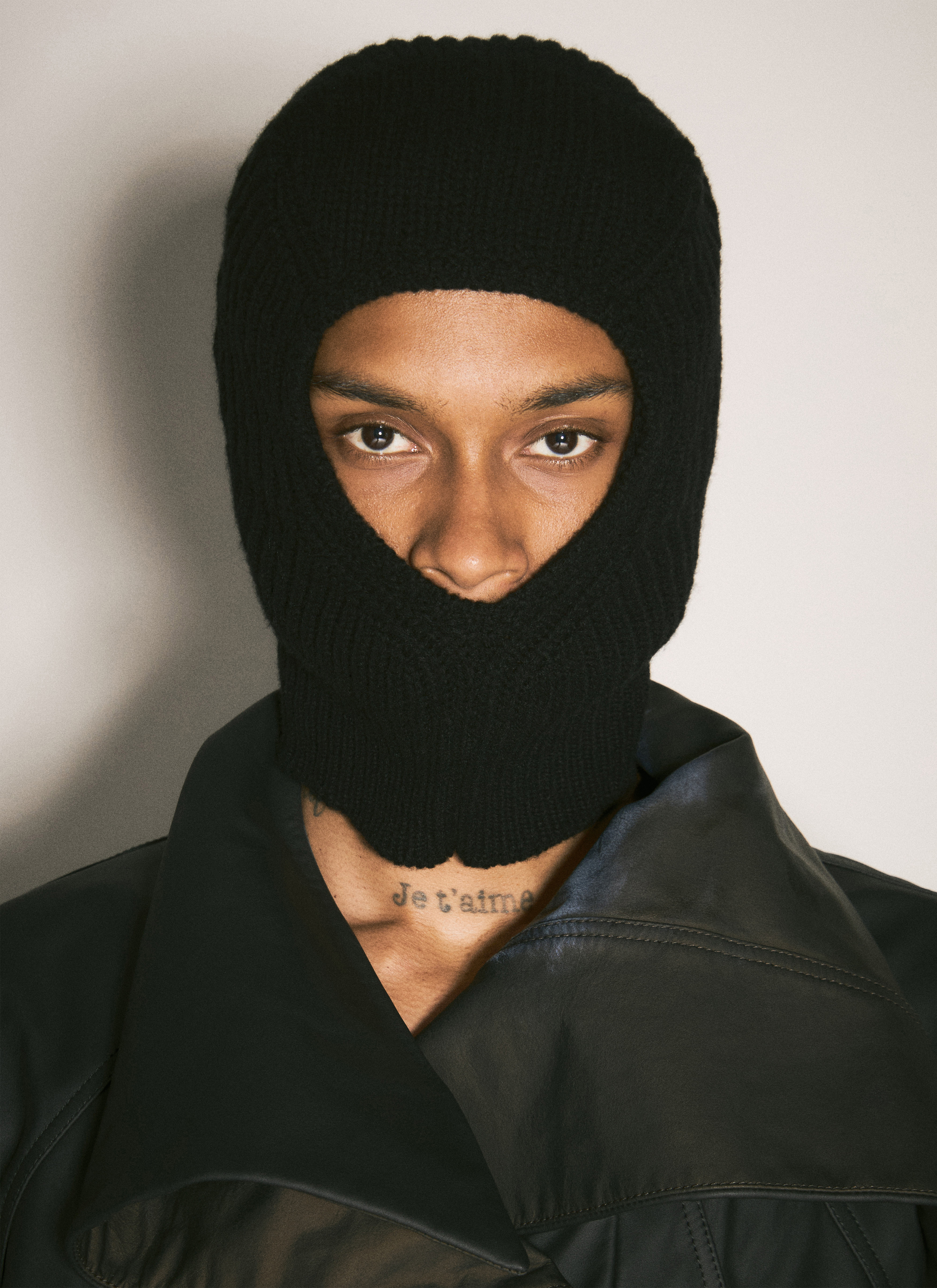 Rick Owens Men's' Sphinx Skull Balaclava in Black | LN-CC®