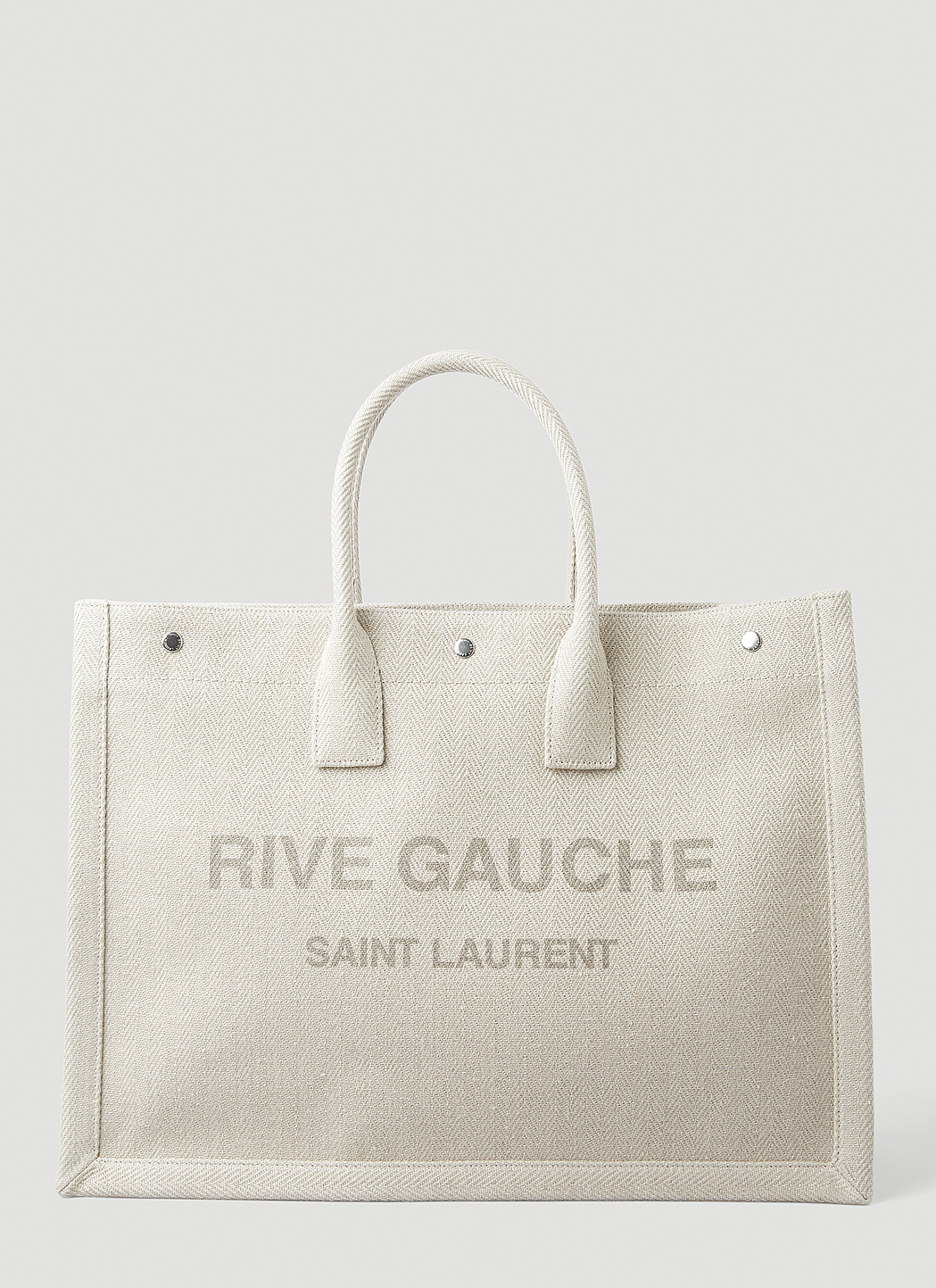 Saint Laurent Rive Gauche Tote Bag en Beige