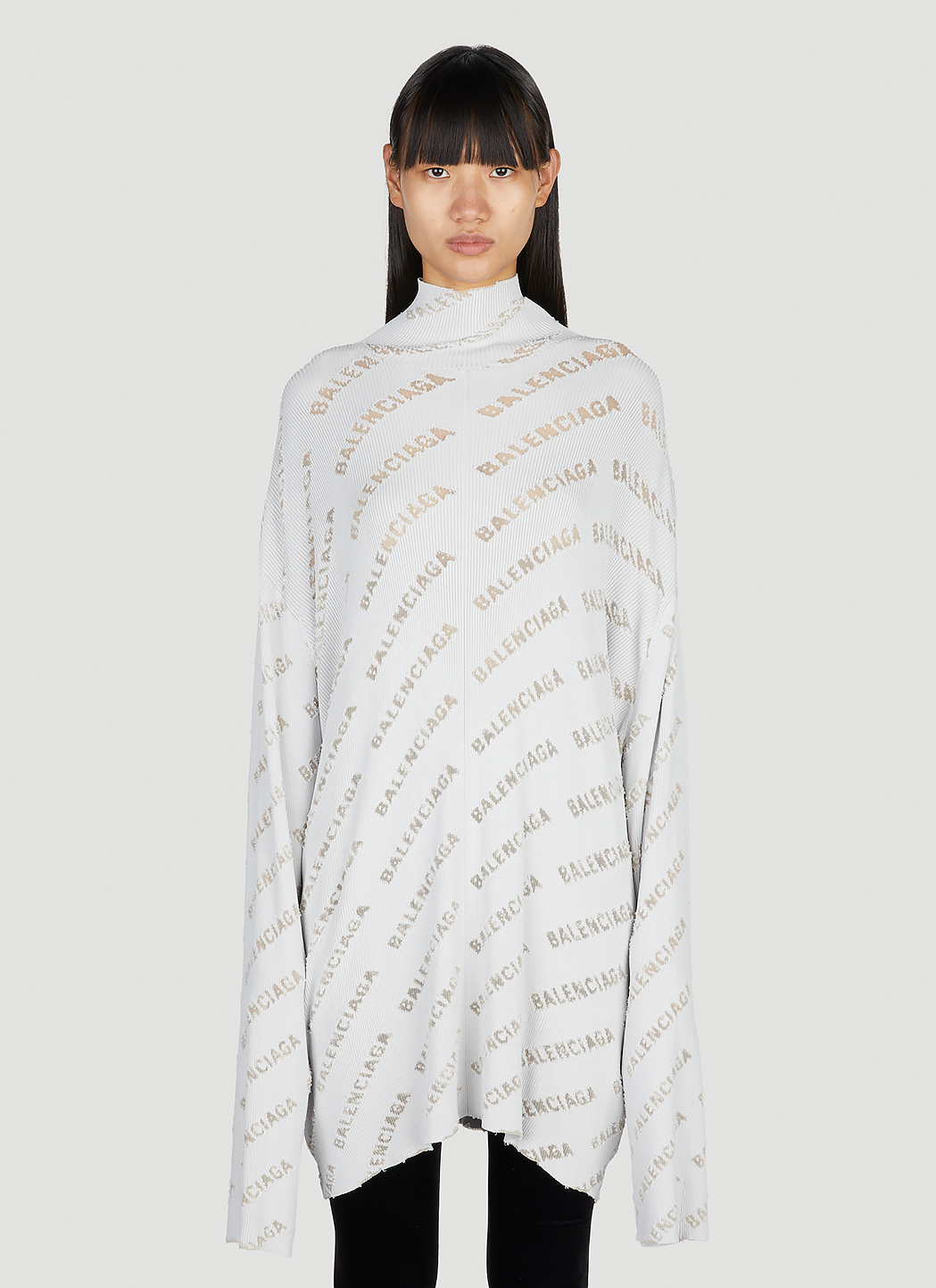 All Over Logo High Neck Sweater