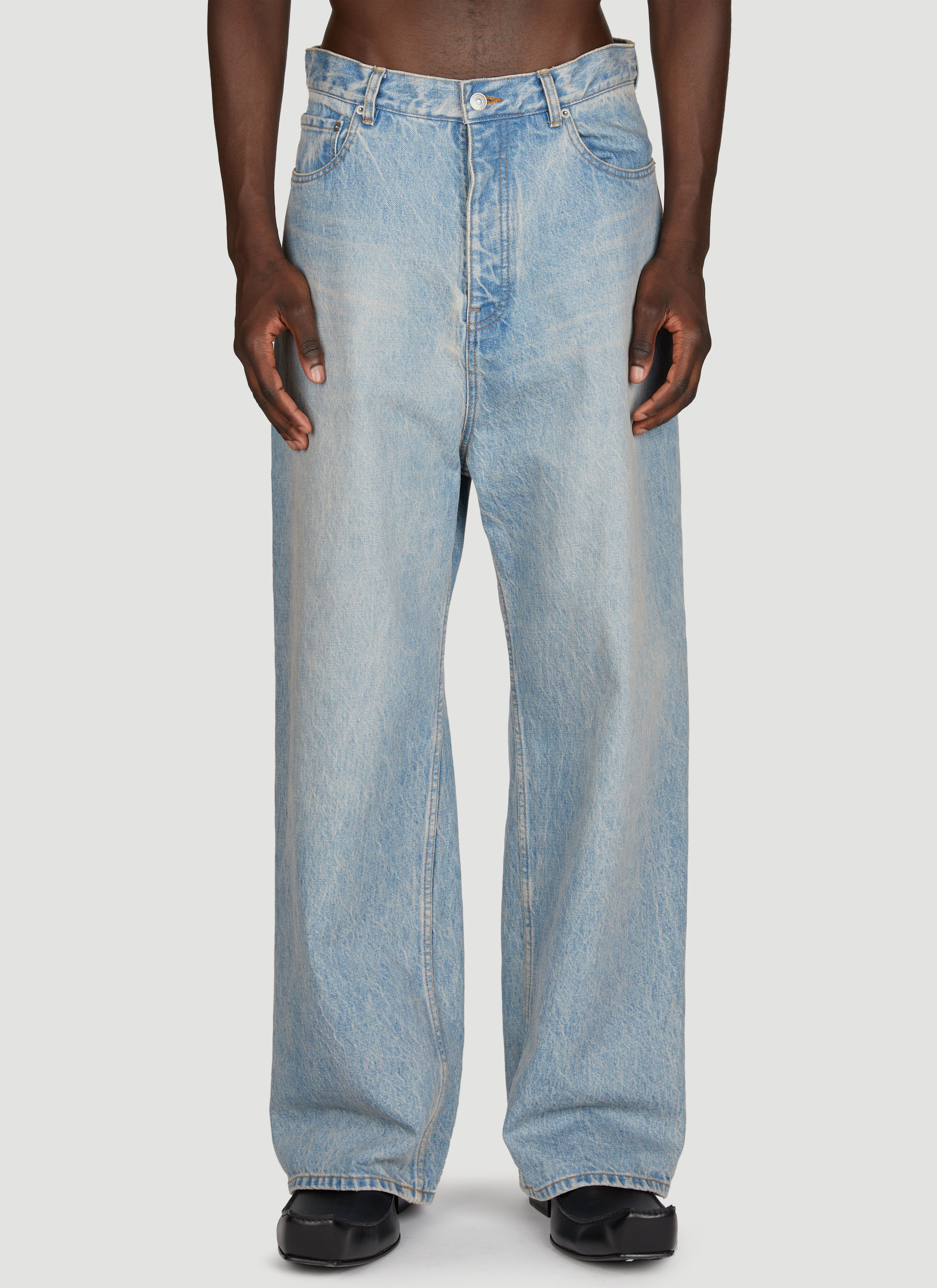 Balenciaga Men's' Flared Jeans in Blue | LN-CC®