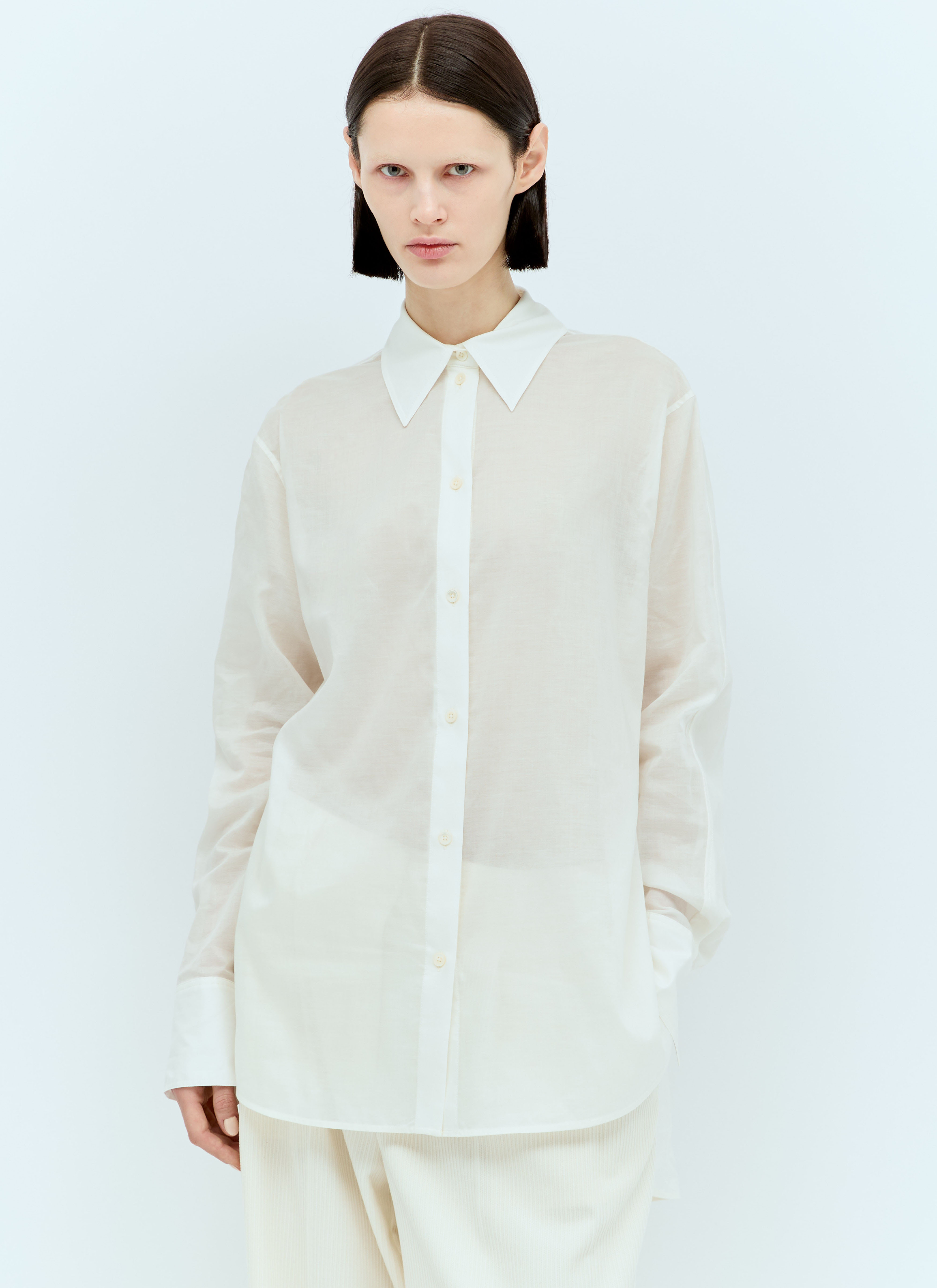 TOTEME シャツ　美品 TOTEME Women's' Kimono-Sleeve Shirt in White | LN-CC®