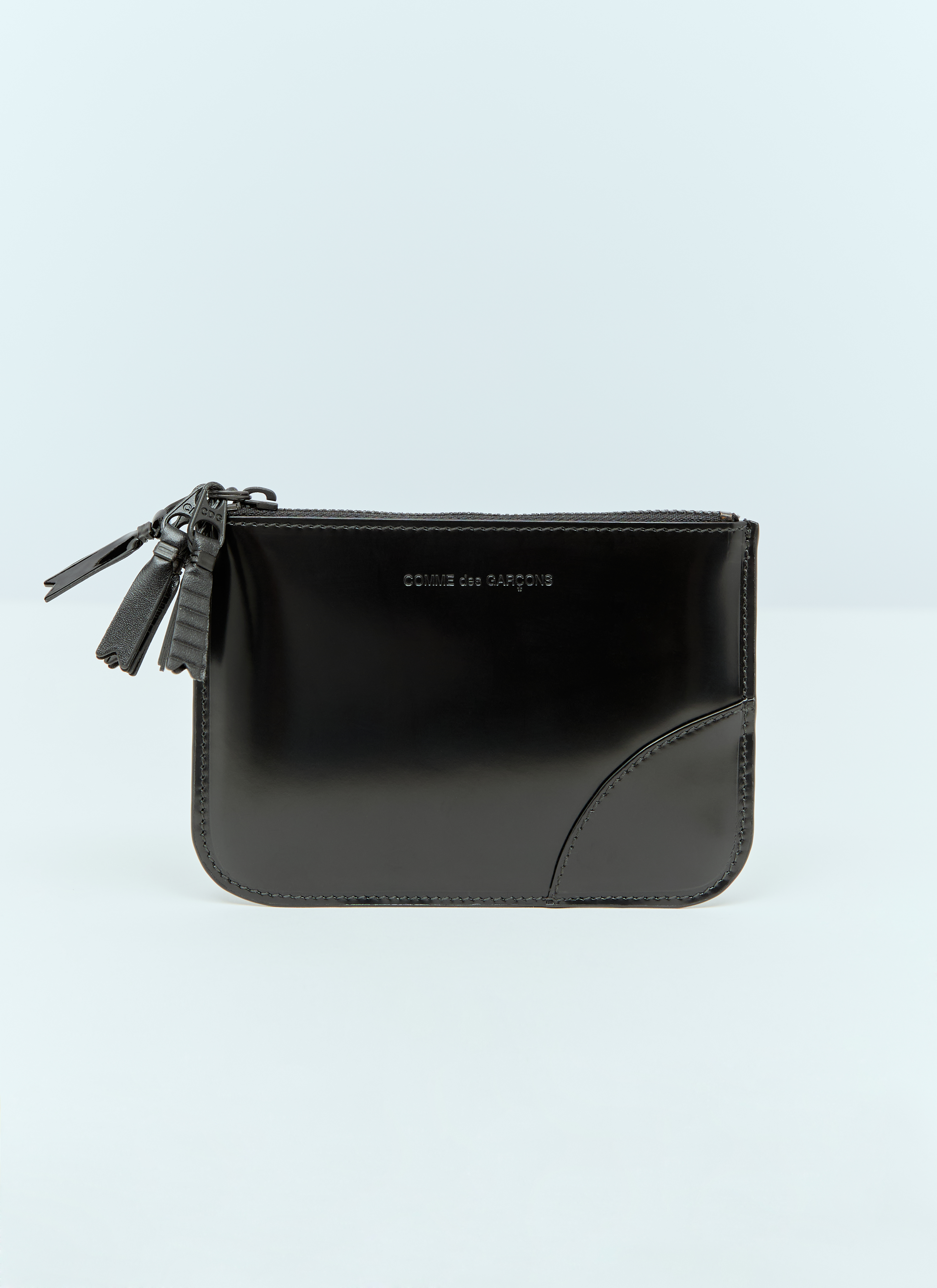 Comme des Garçons Wallet Zipper Medley Small Pouch in Black Comme des Garçons Wallet Zipper Medley Small Pouch in Black