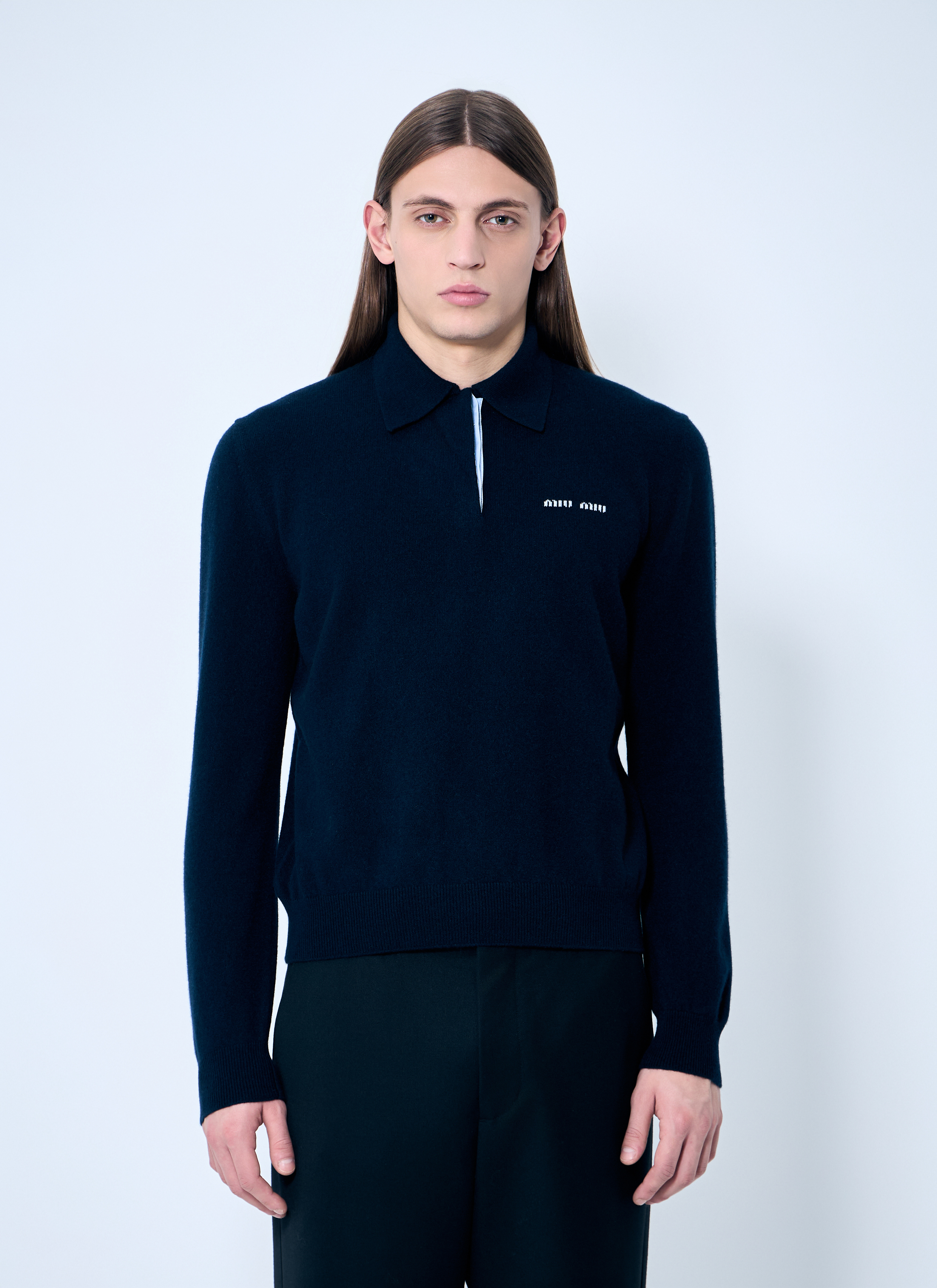 Miu☆　未使用❕POLO エンブロイダリィ　ネイビー New Classics