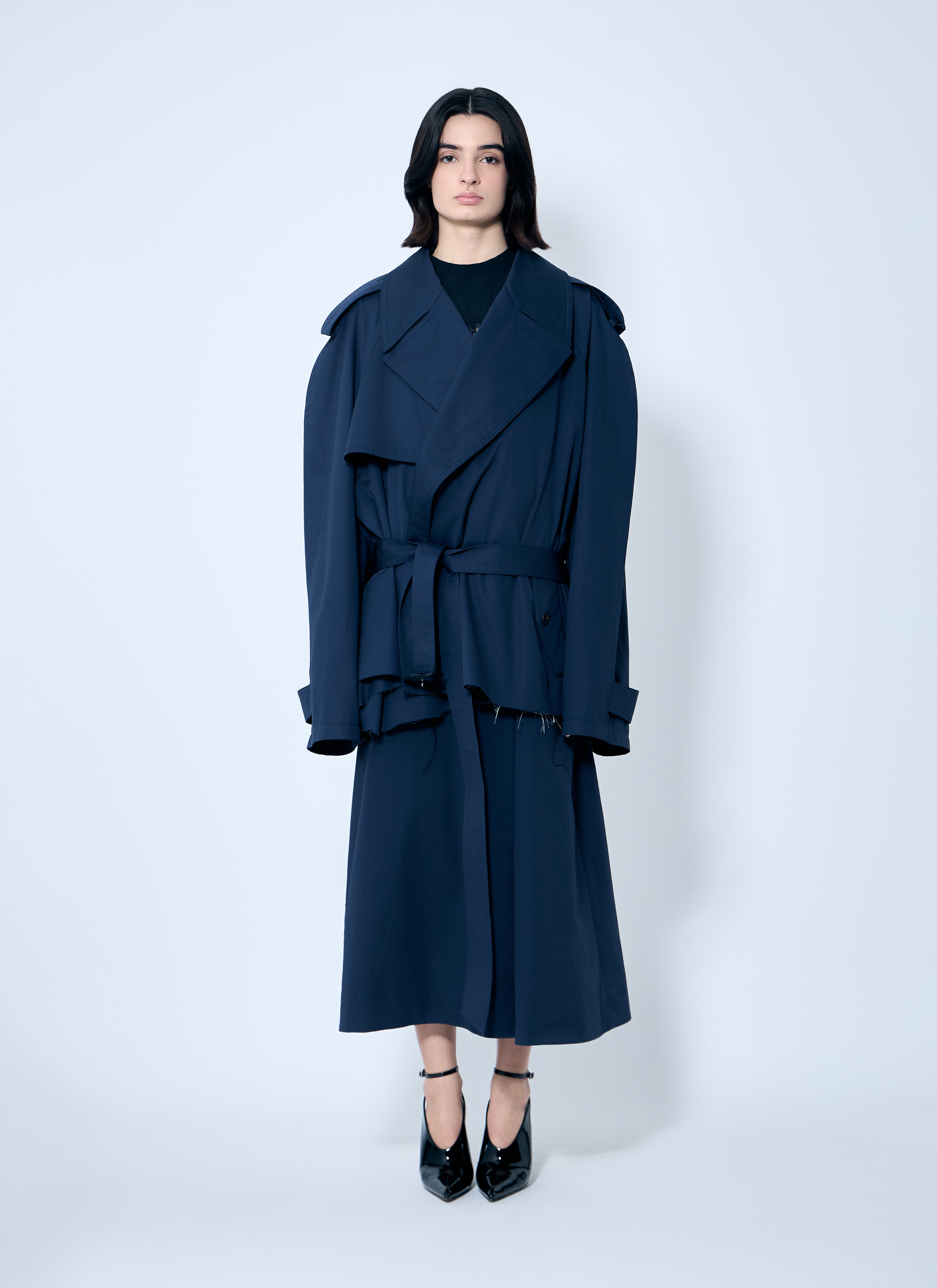 トレンチコート BALENCIAGA CROPPED TRENCH Balenciaga Cropped Trench – Vermillion