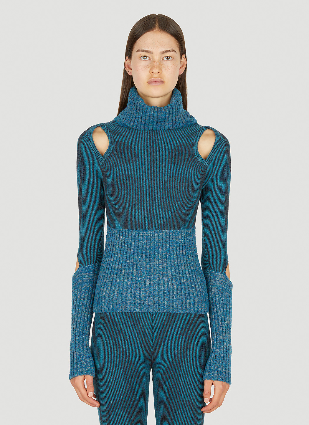 Illusion Knit Cut Out Sweater