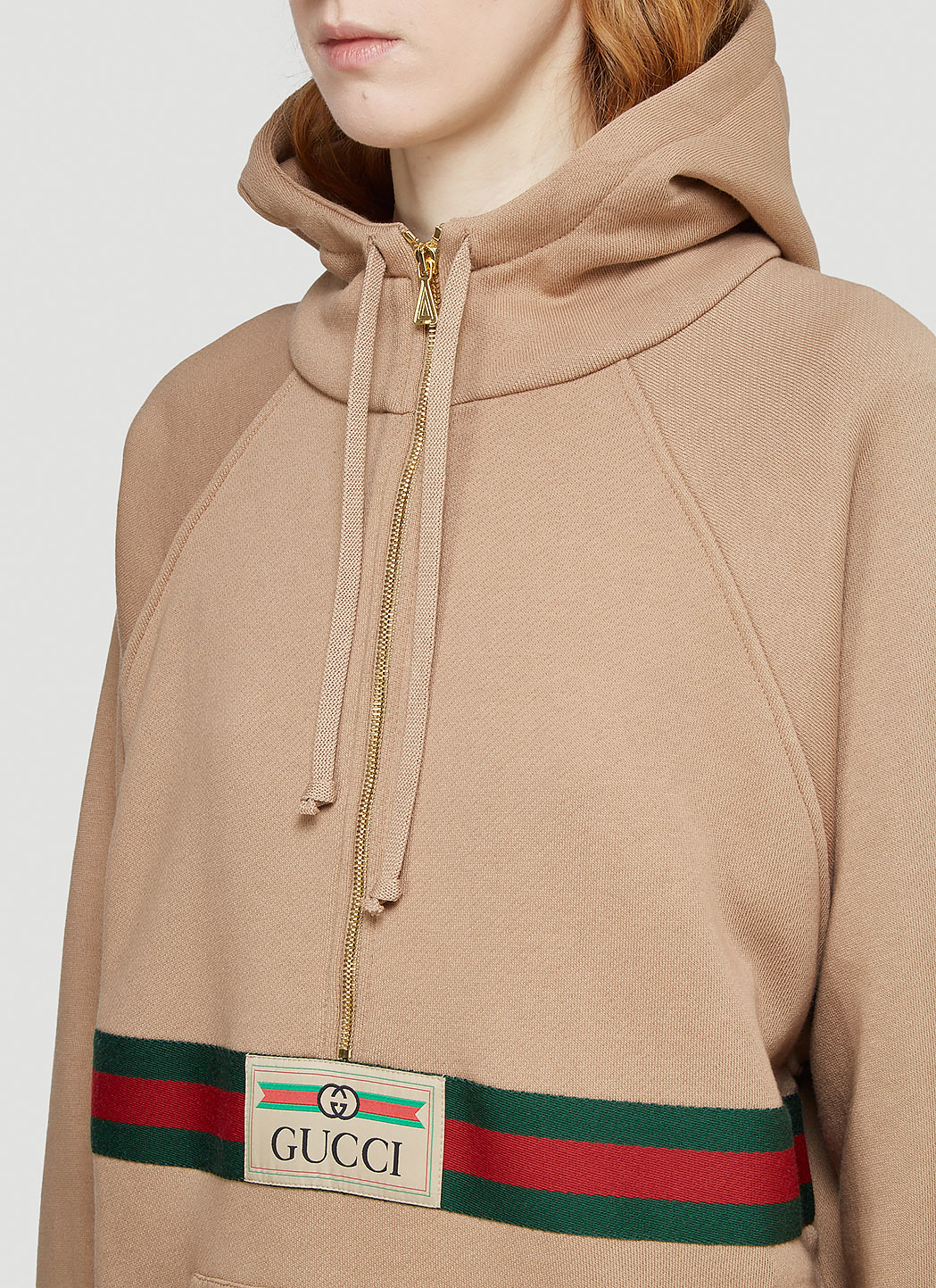 beige gucci hoodie