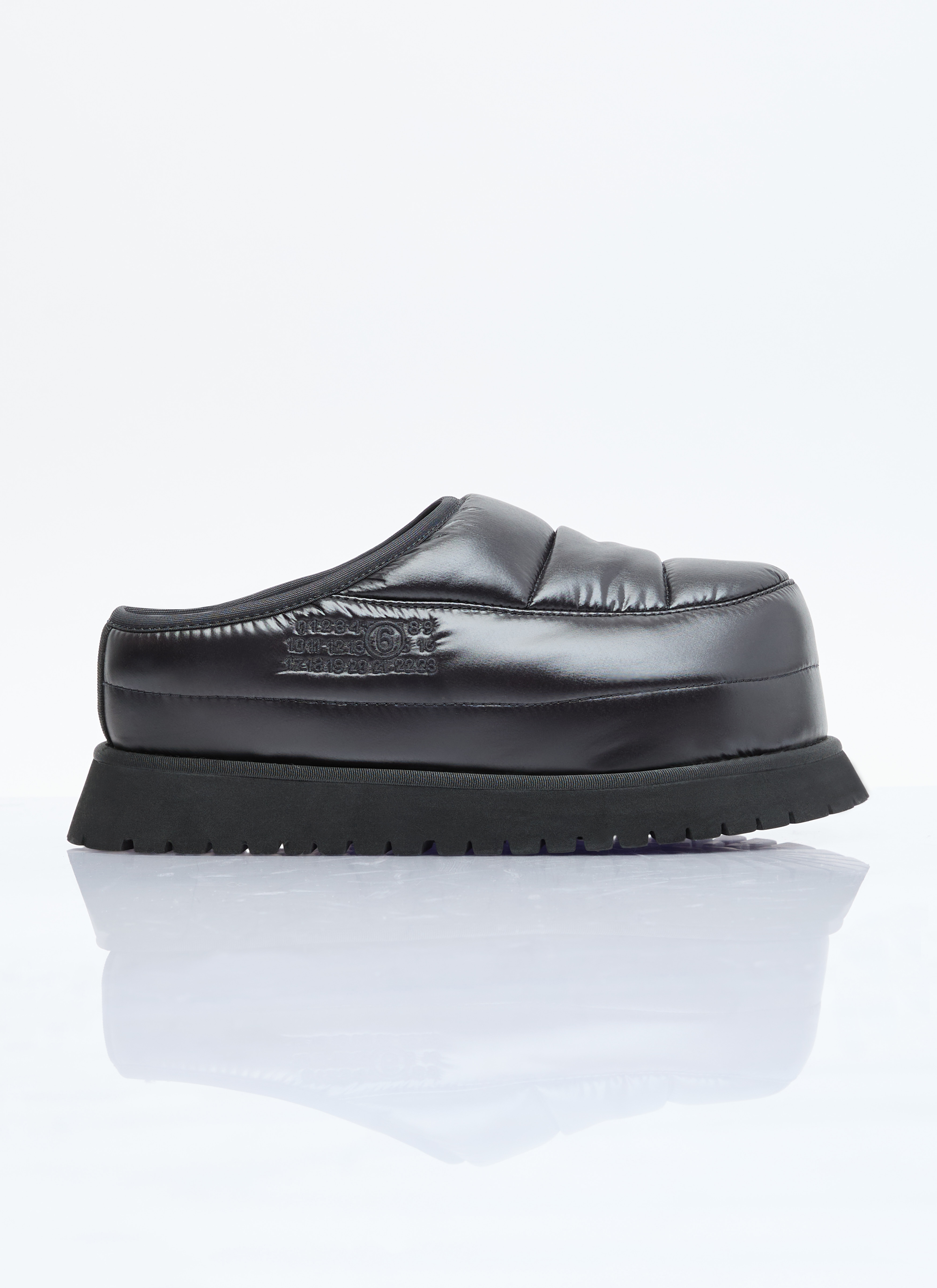 MM6 Maison Margiela Women's' Aprés Ski Slippers in Black | LN-CC®