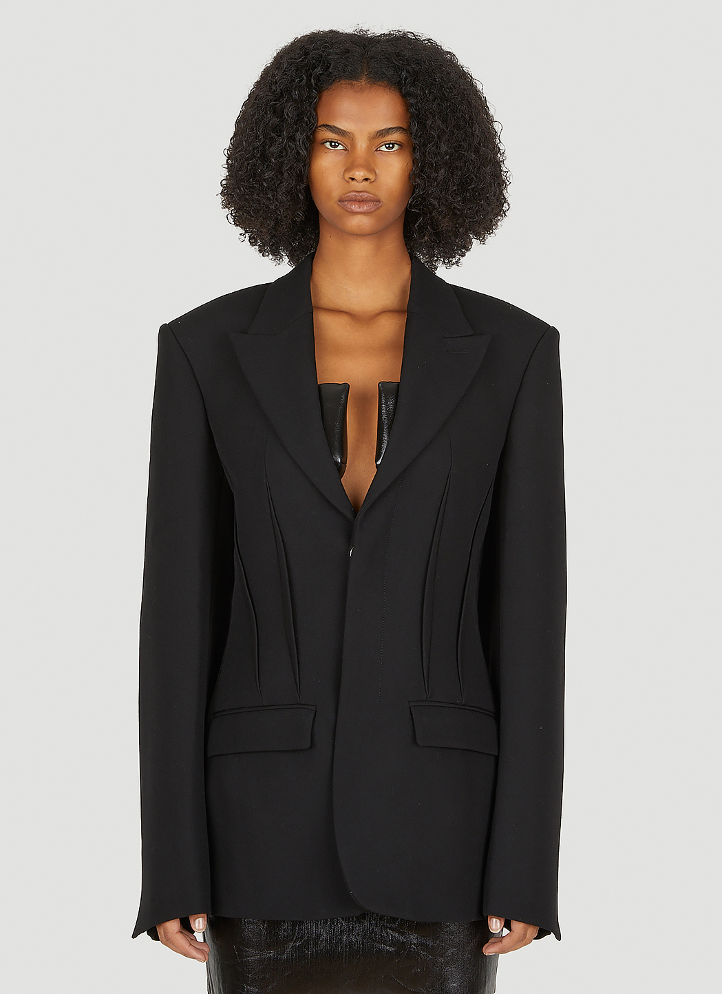 Darted Long Blazer