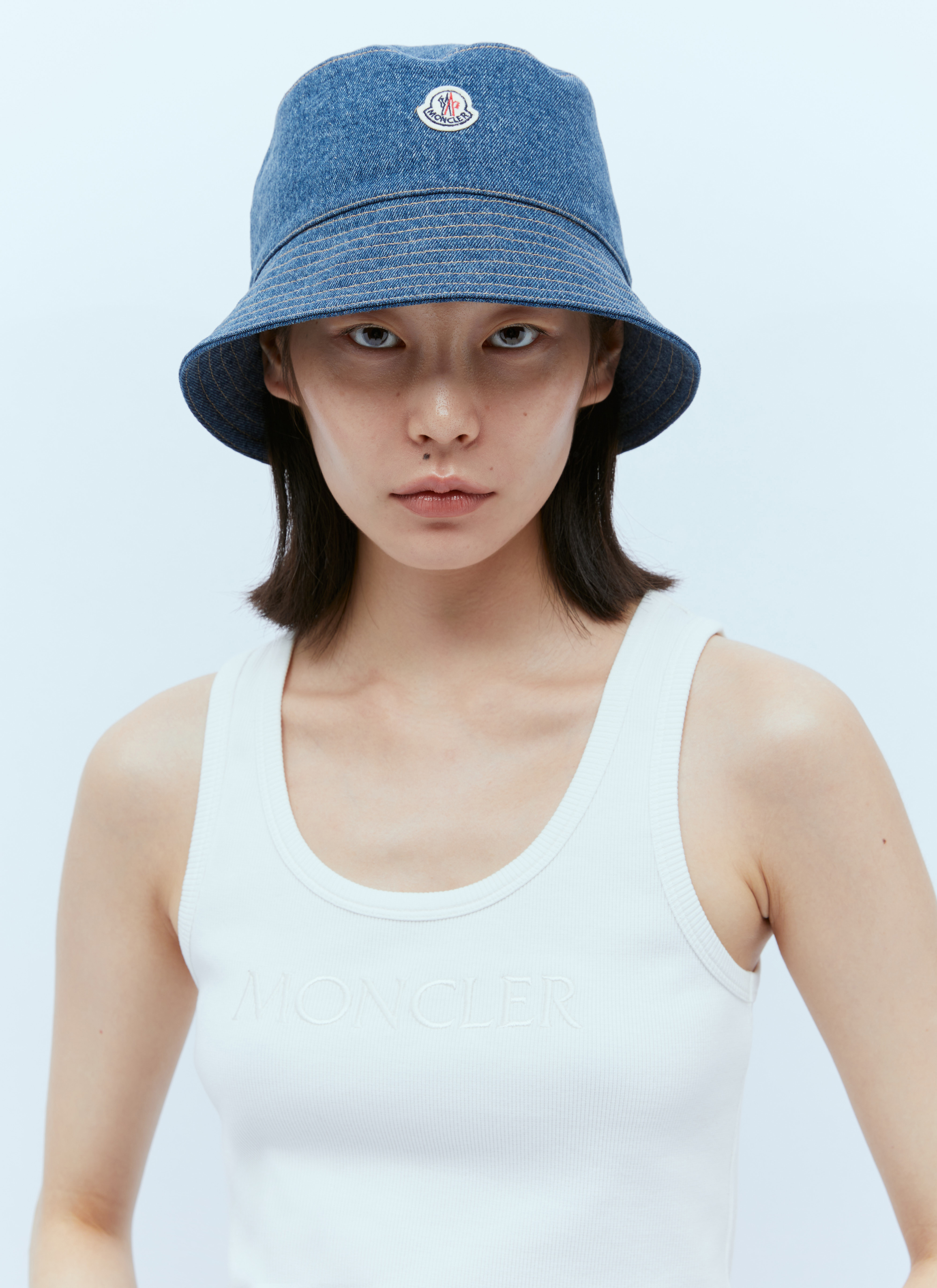 【送料&関税込】Moncler Bucket Cotton Blend Hat Moncler Logo Bucket Hat | Neiman Marcus