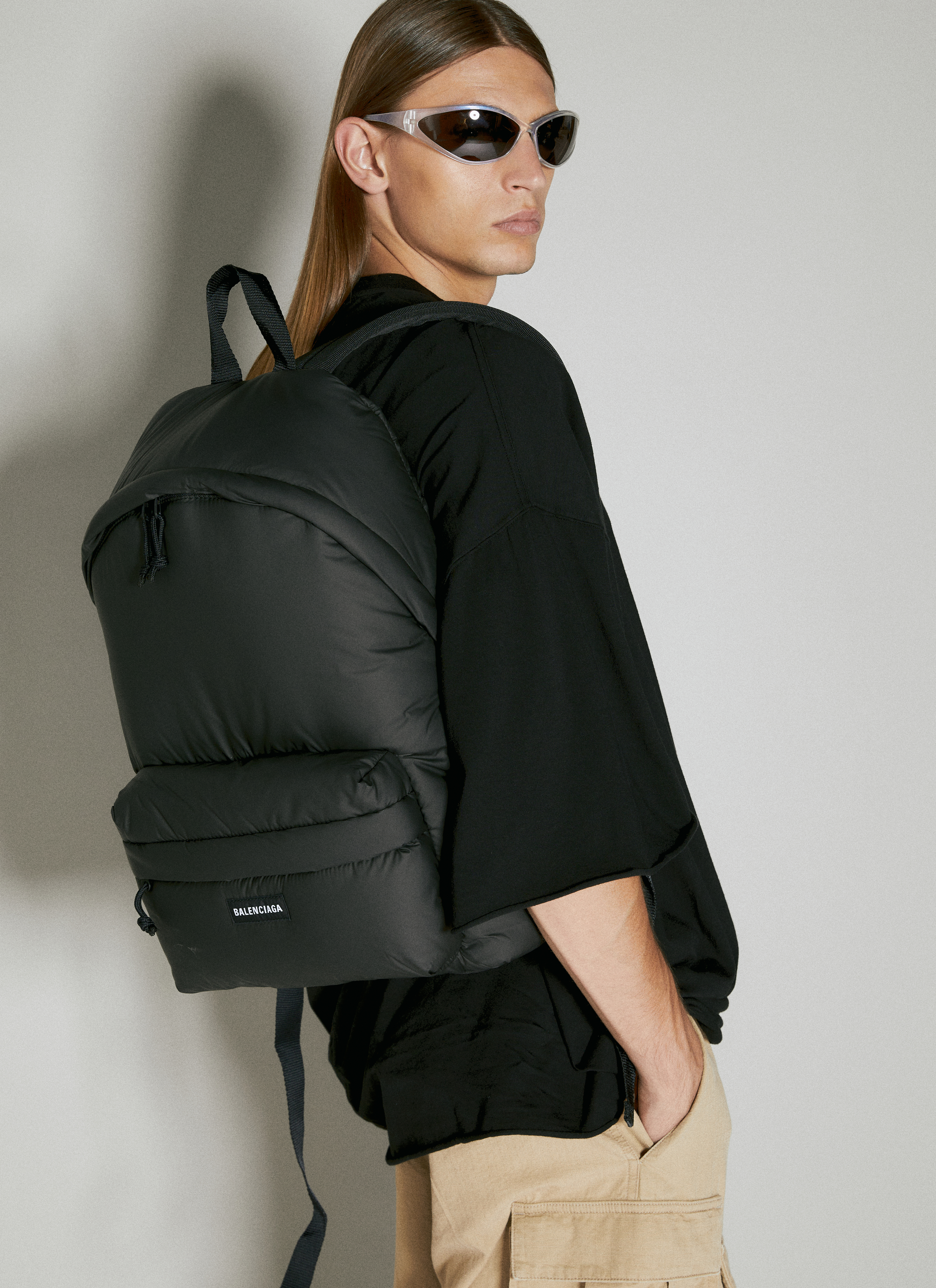 Balenciaga Men's' Explorer Backpack in Black | LN-CC®