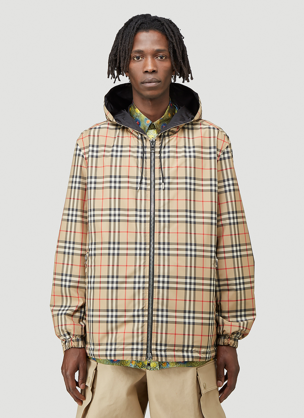 Stretton Reversible Hooded Checked Jacket