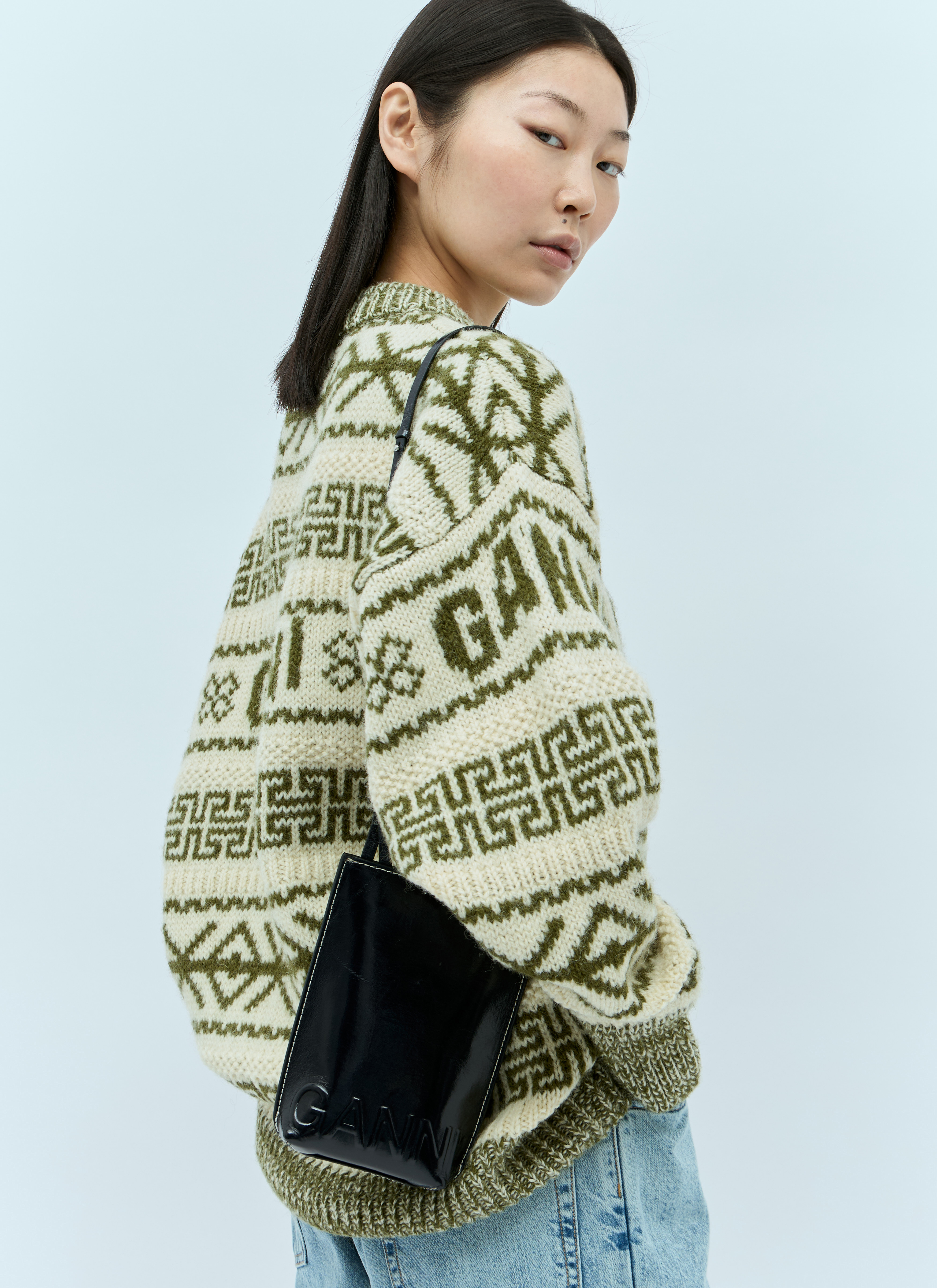GANNI/ガニー】Small Easy Shopper Washed：ショルダーバッグ