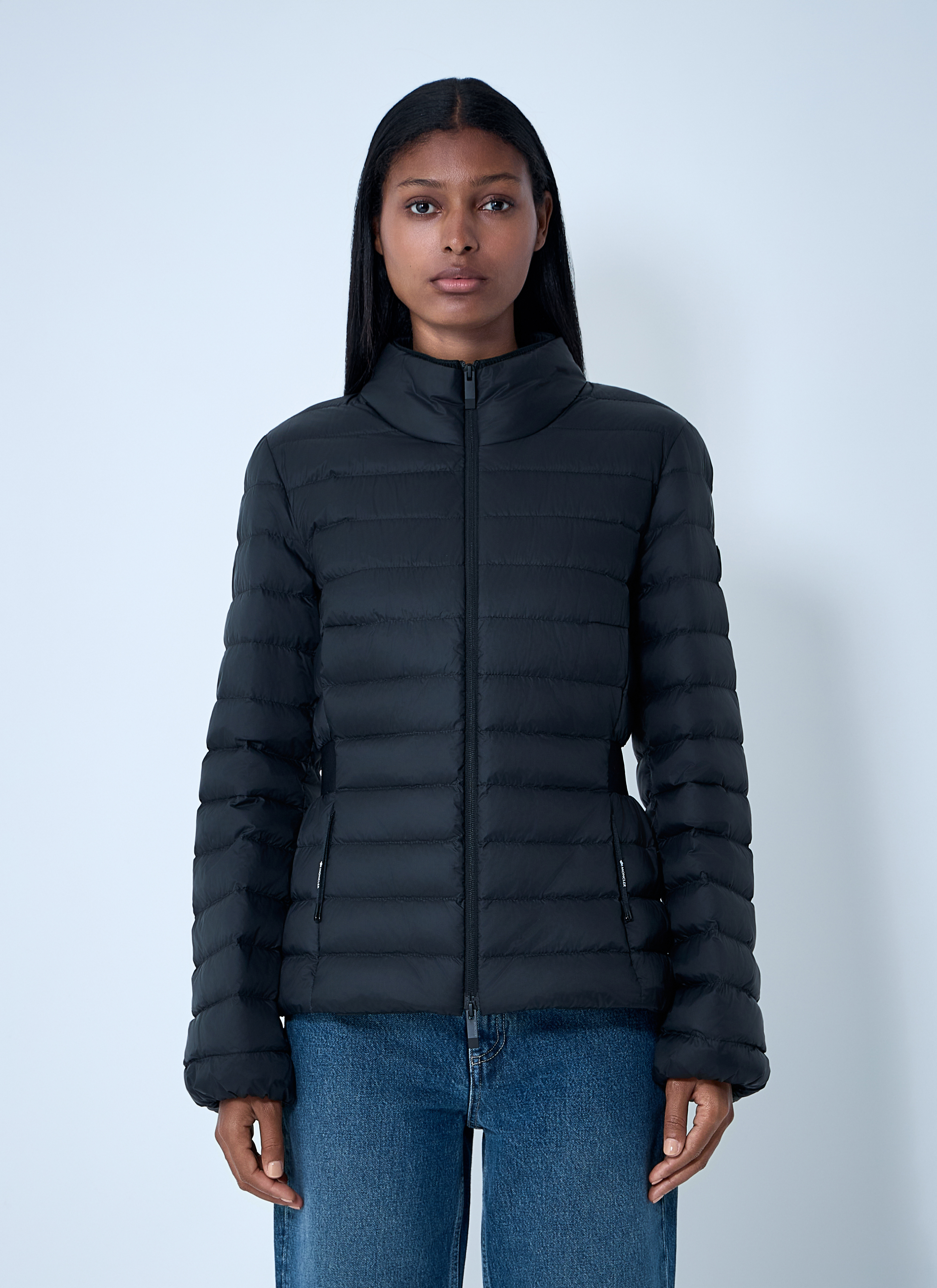 Moncler Women's Black Verrerie Short Down Jacket - Woman Jackets 0