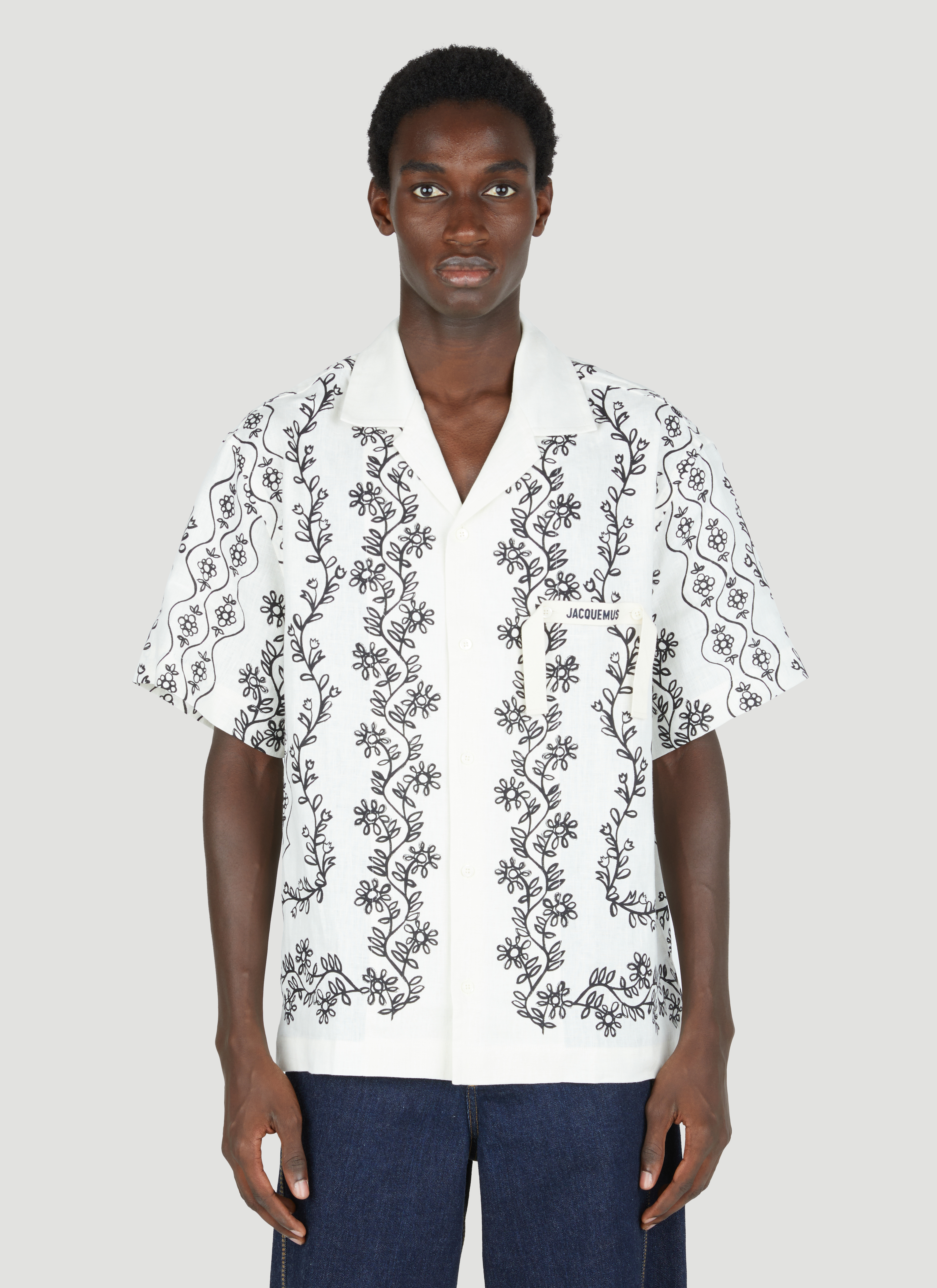 Tシャツ・カットソー JACQUEMUS SS25 LA CHEMISE JEAN (255SH2011677 3EJ) jacquemus shirt manla chemise jean - 25e255sh2011677 3ej