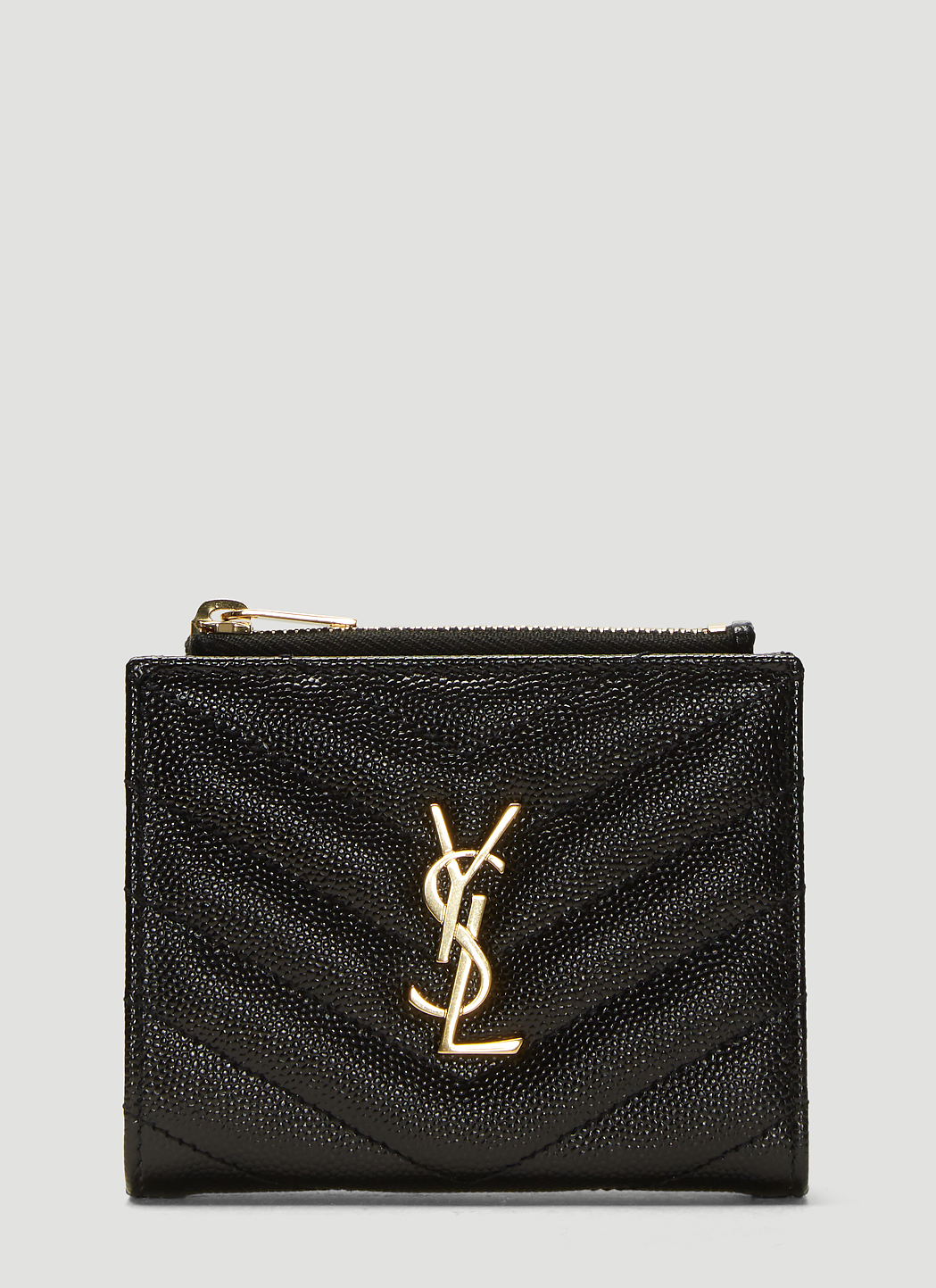 Monogram Grain De Poudre Zipped Card Case
