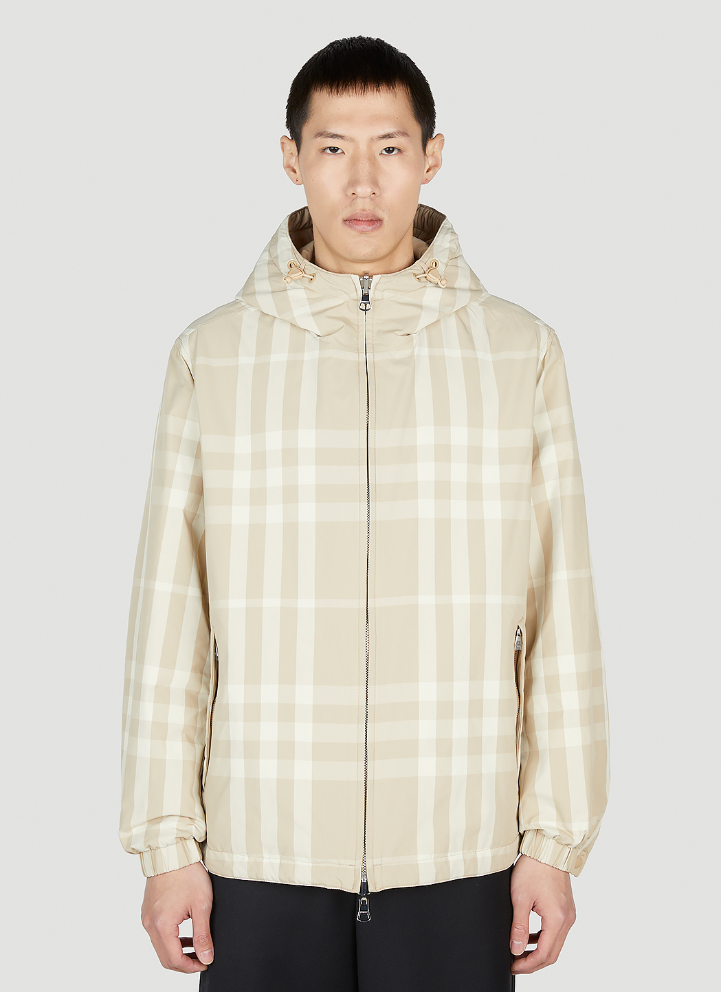 Reversible Stanford Check Padded Jacket