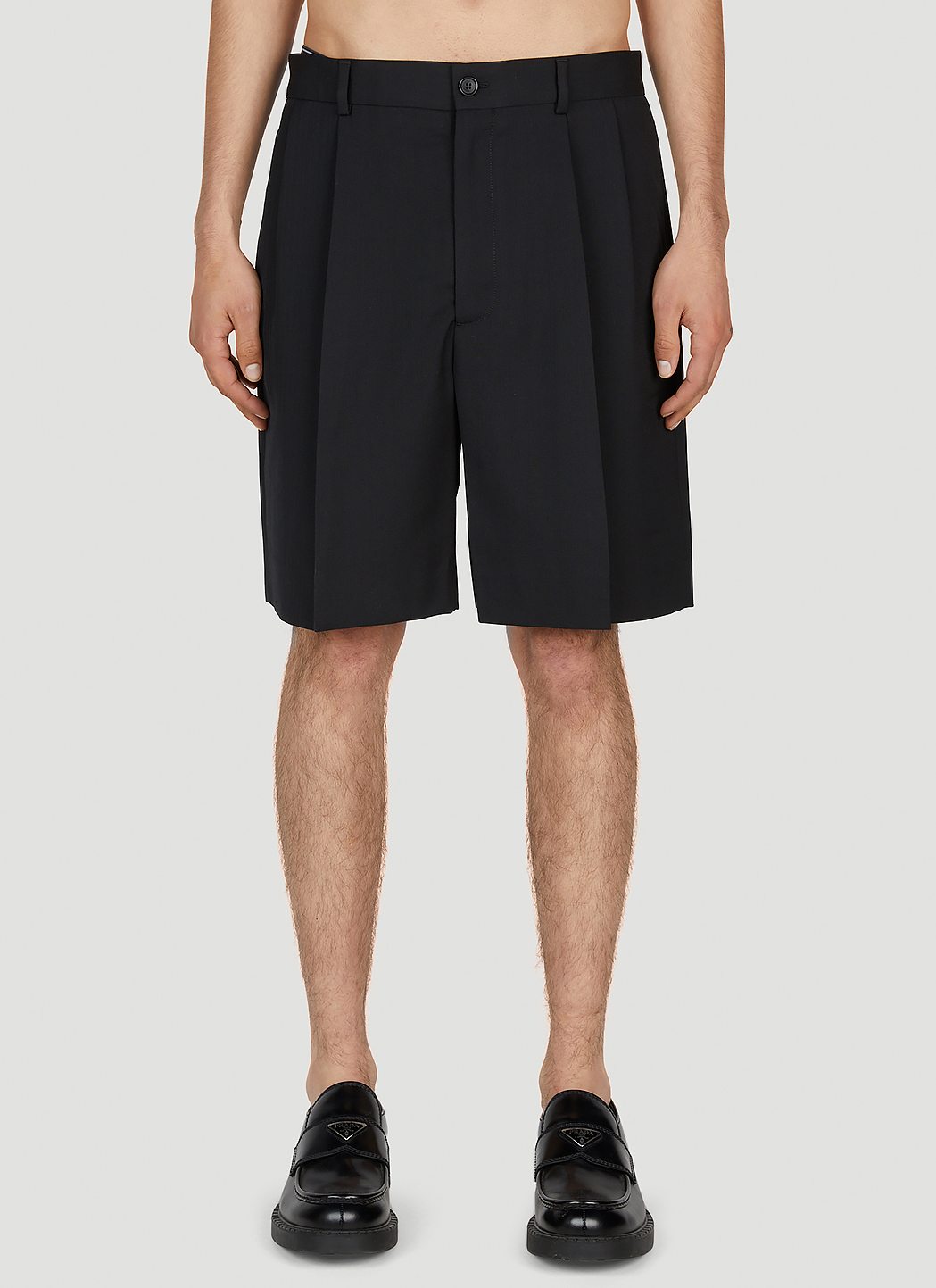 Tailored Pleated Shorts