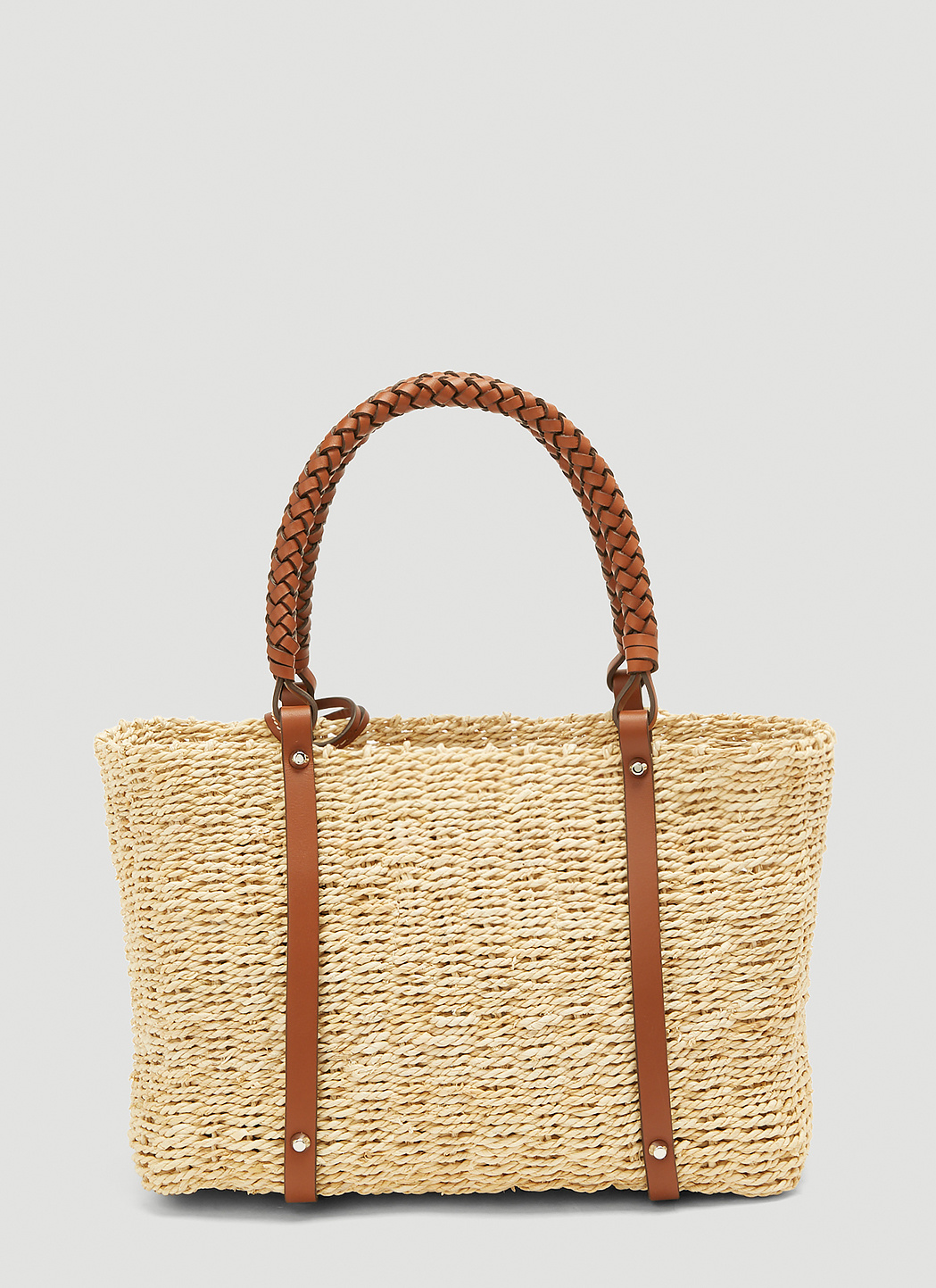 Prada Raffia Tote Bag in Beige | LN-CC