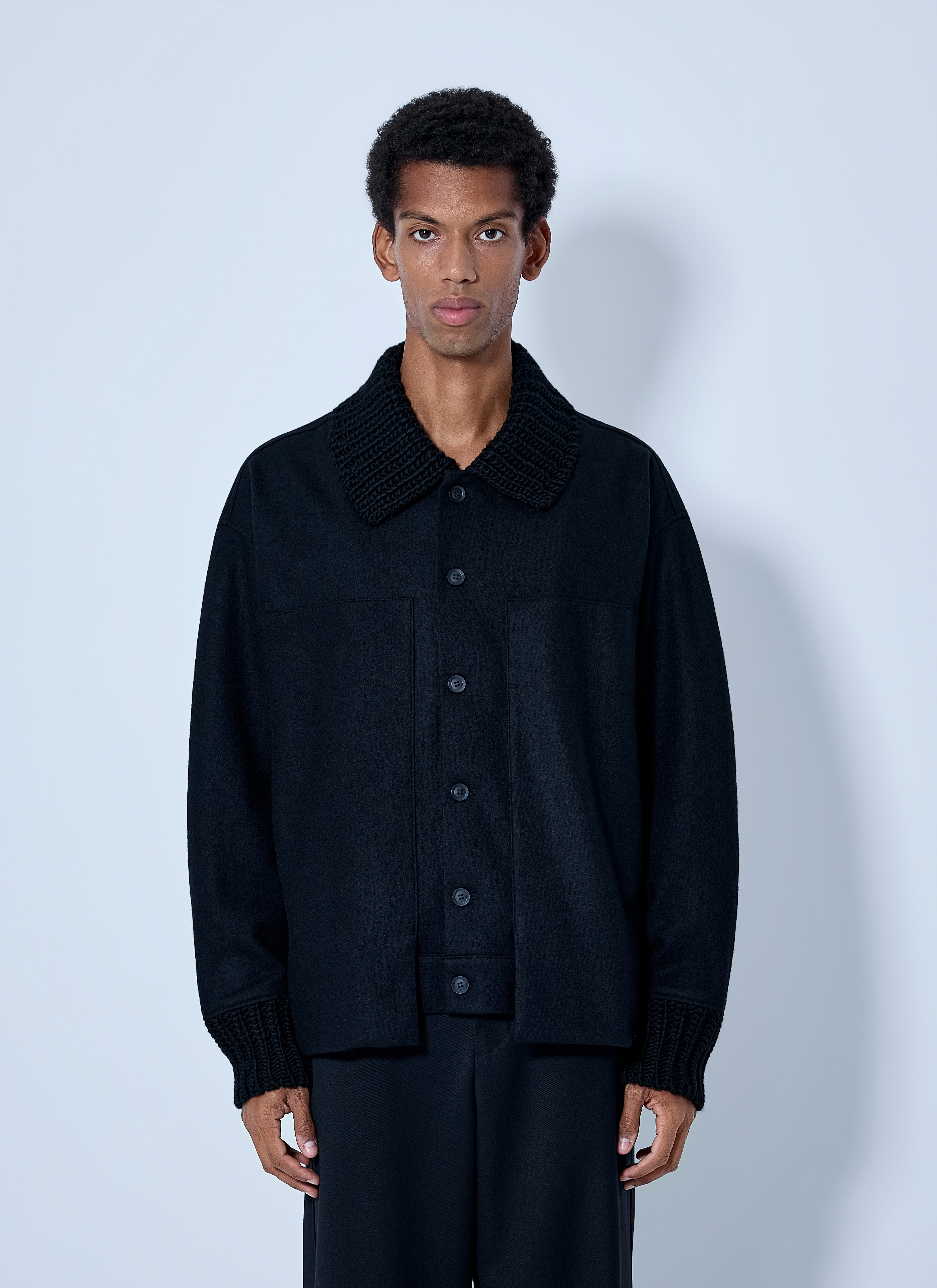 Yohji Yamamoto Yohji Yamamoto Rib Detail Blouson