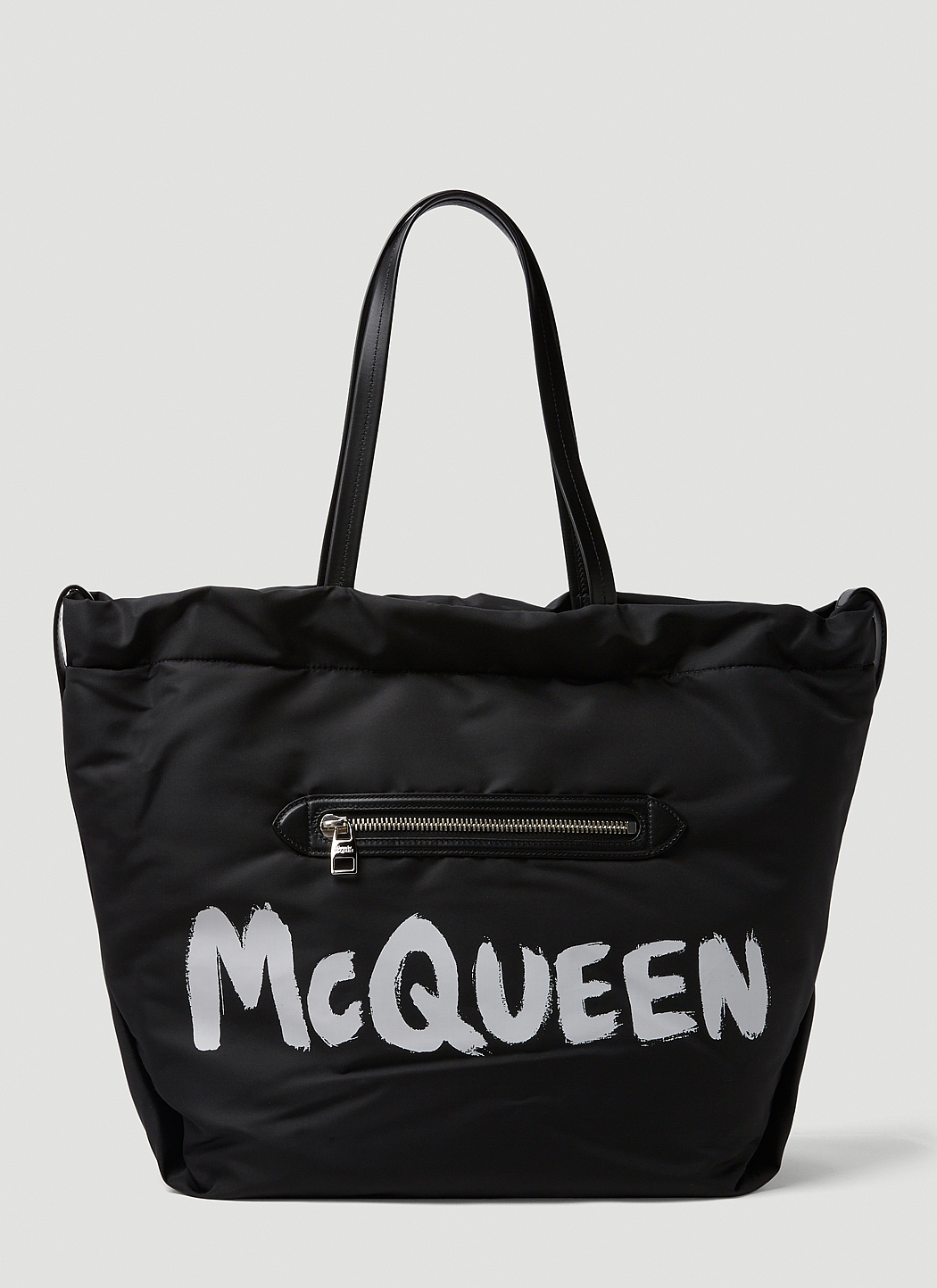 Graffiti Logo Print Tote Bag