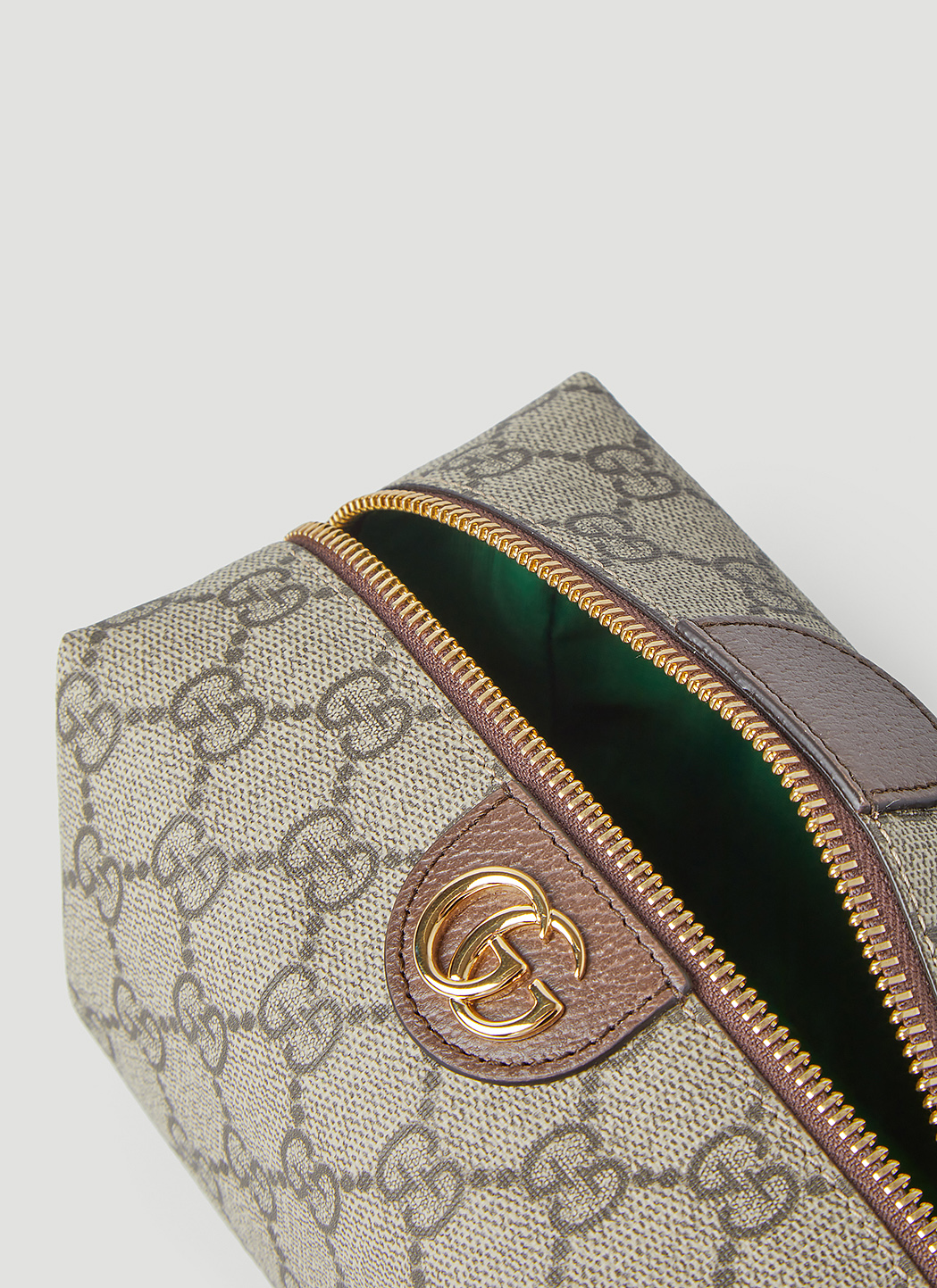 Gucci Ophidia GG Cosmetic Case in Brown LNCC