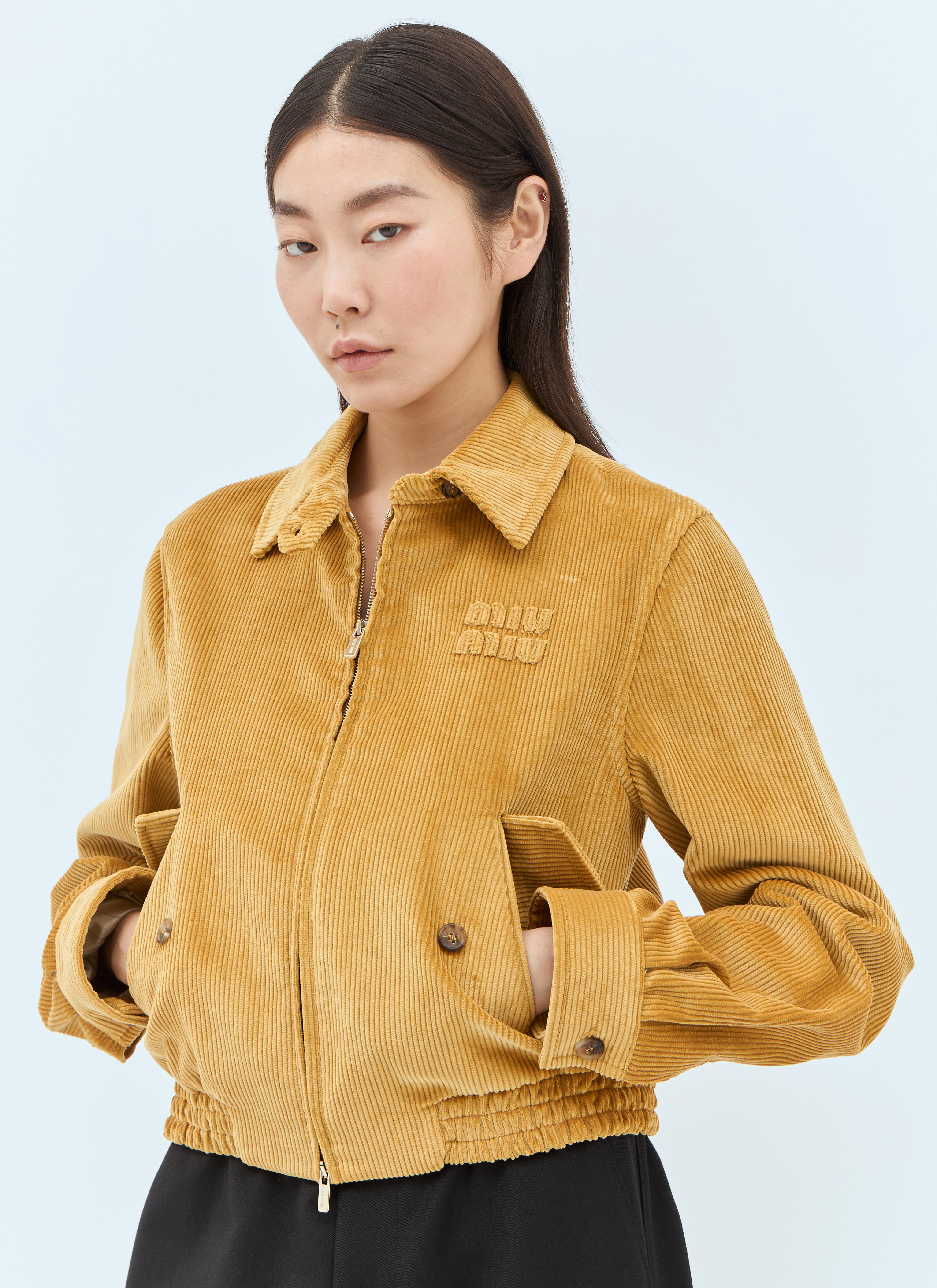 Miu Miu Corduroy Jacket in Mustard für Damen | LN-CC®
