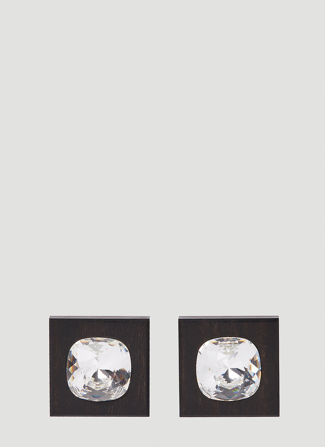 Mounted Crystal Clip-On Earrings
