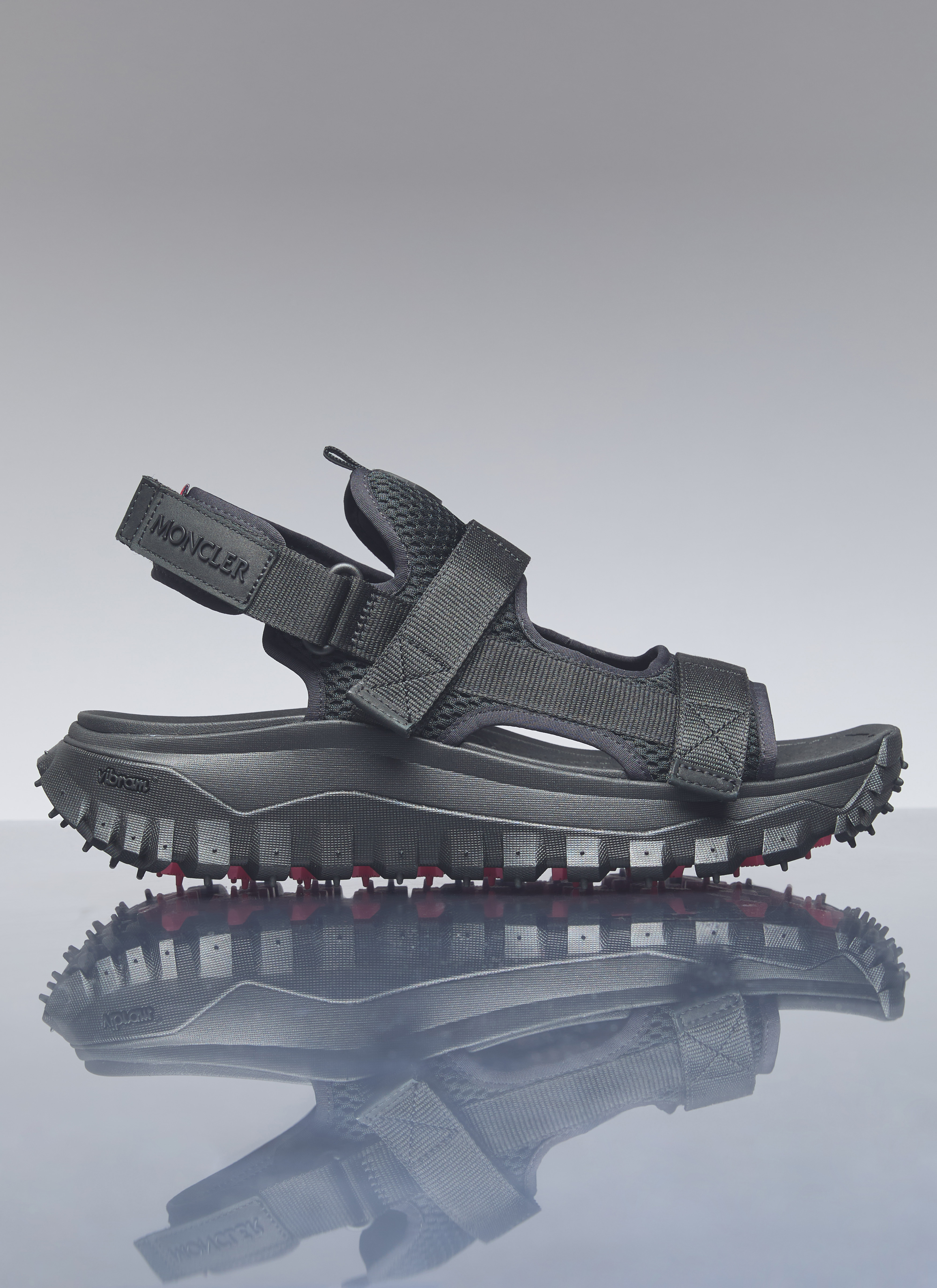 Moncler Men's' Trailgrip Vela Sandals in Black | LN-CC®