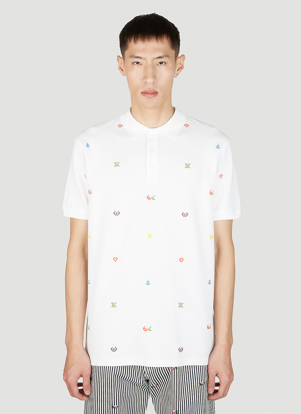Graphic Embroidery Polo Shirt