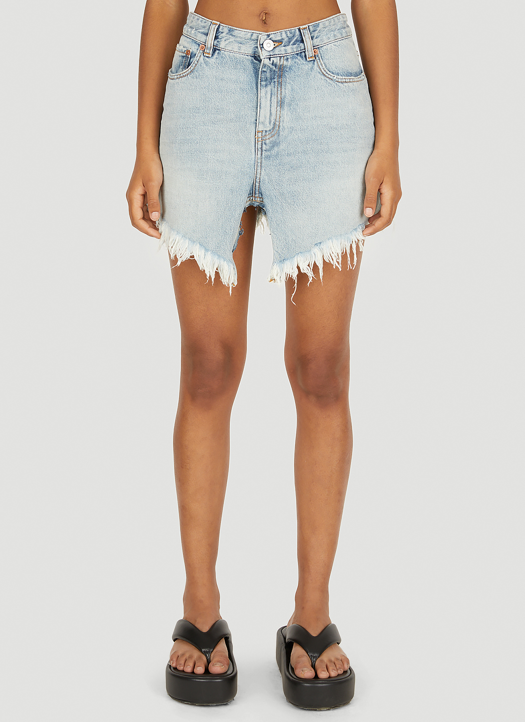 Cut Up Denim Skirt