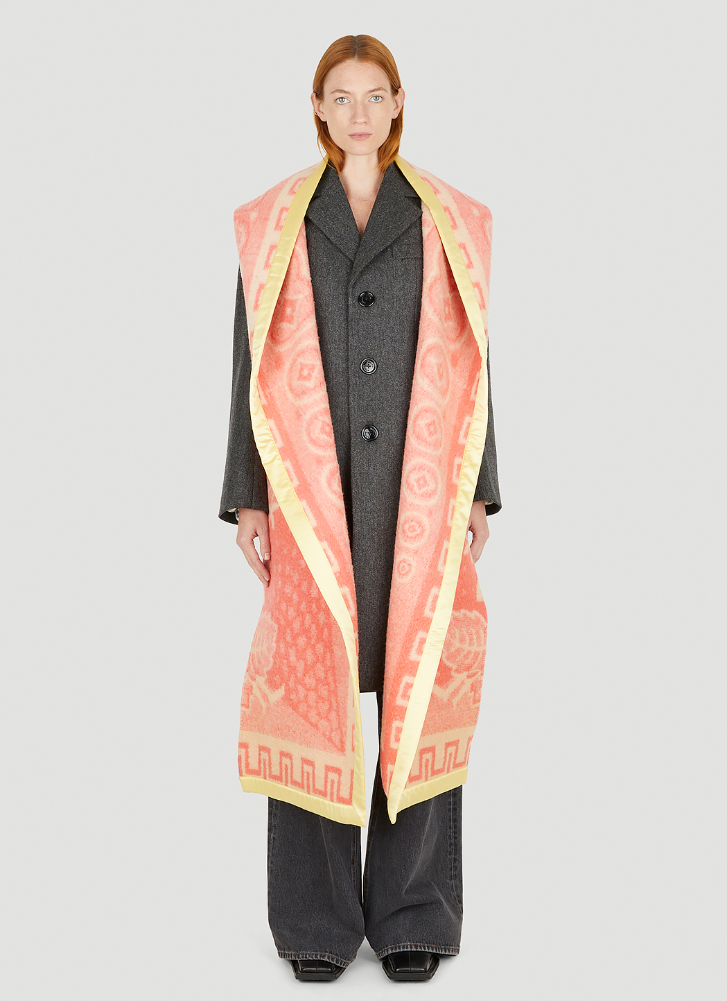 Blanket Draped Classic Coat