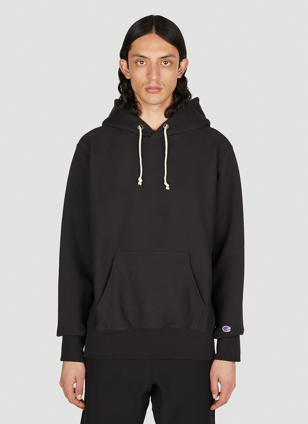 Logo Embroidered Hooded Sweatshirt