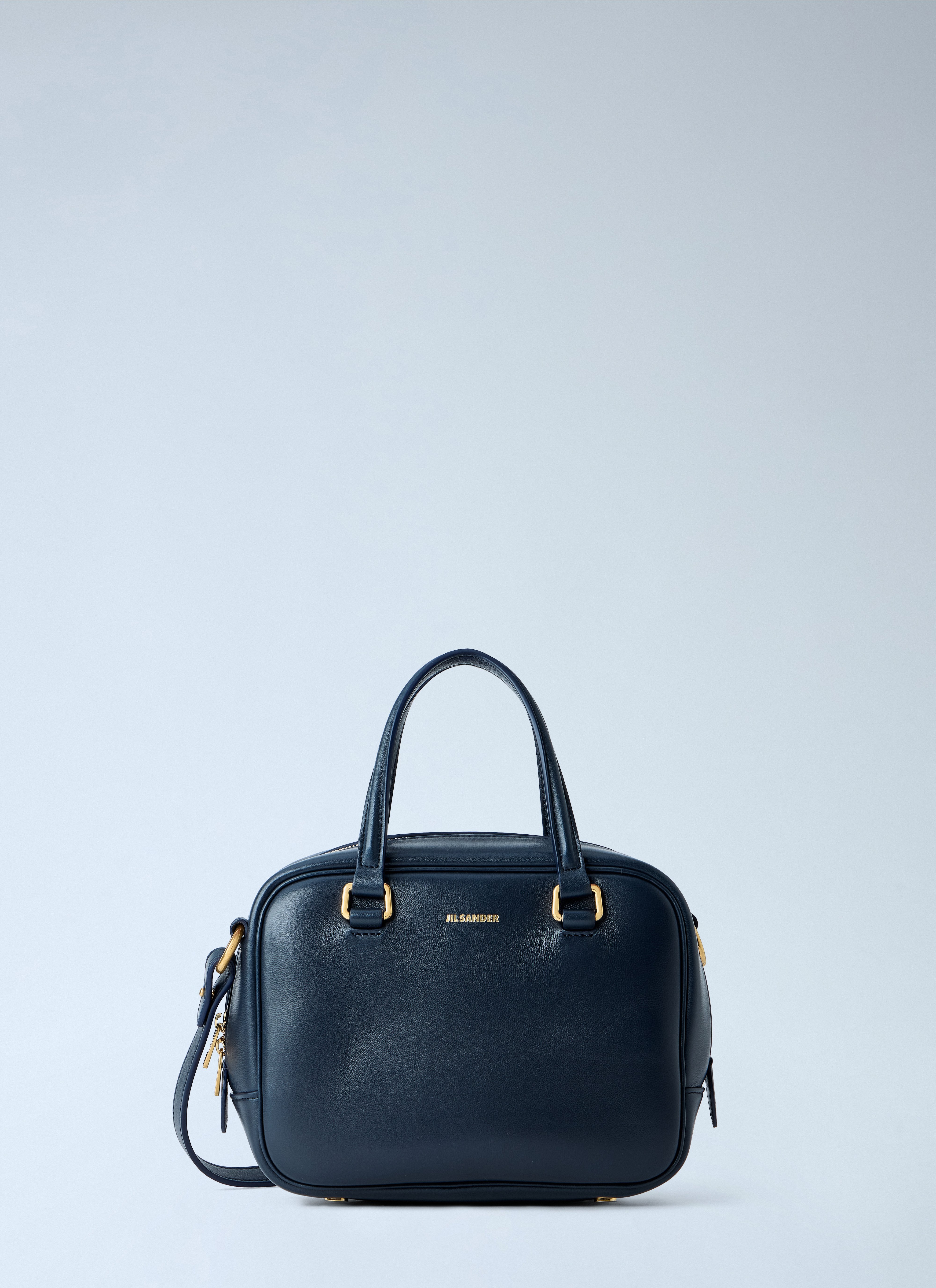バッグ JIL SANDER NAVY Leather messenger Bag Jil Sander Women's' Compact Leather Handbag in Dark Blue | LN-CC®