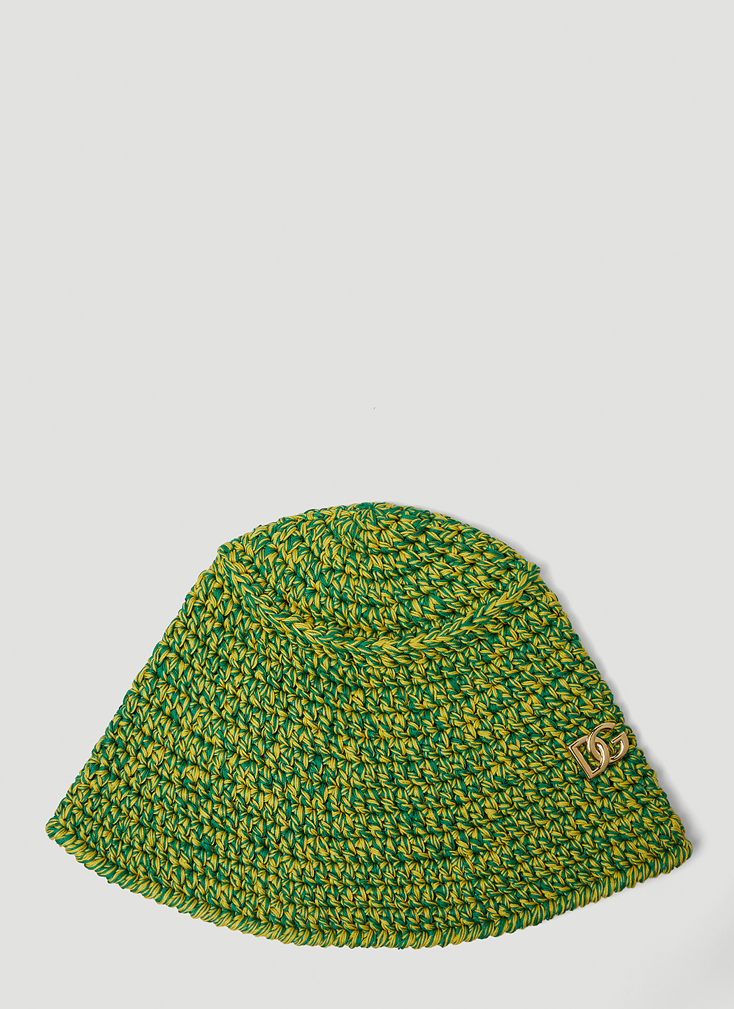 Dolce&Gabbana Logo Plaque Woven Bucket Hat